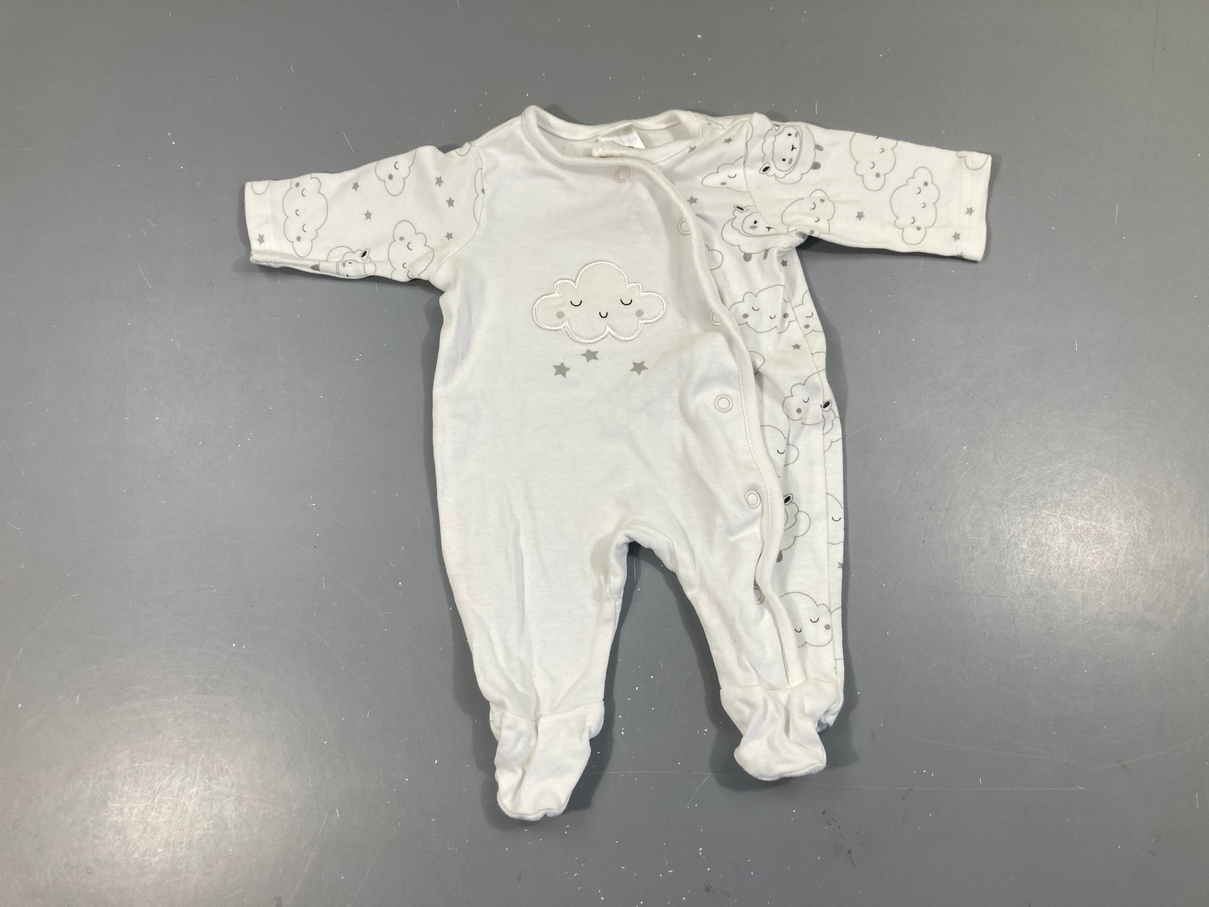 Pyjama jersey blanc moutons