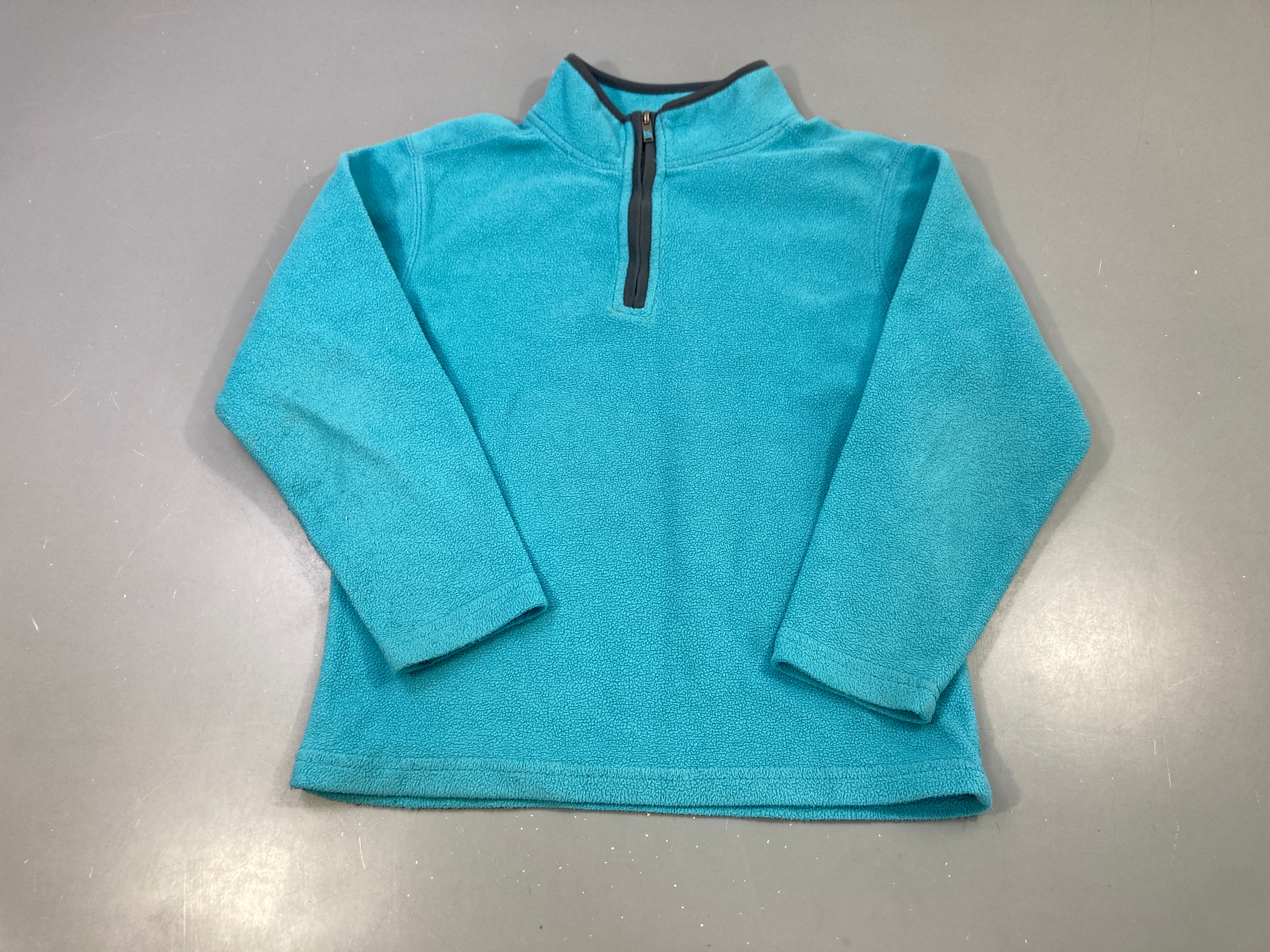 Polar turquoise, col zippé