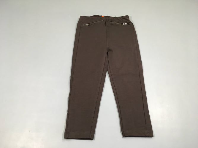 Pantalon molleton style équitation brun, moins cher chez Petit Kiwi