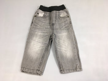 Jeans gris taille élastique