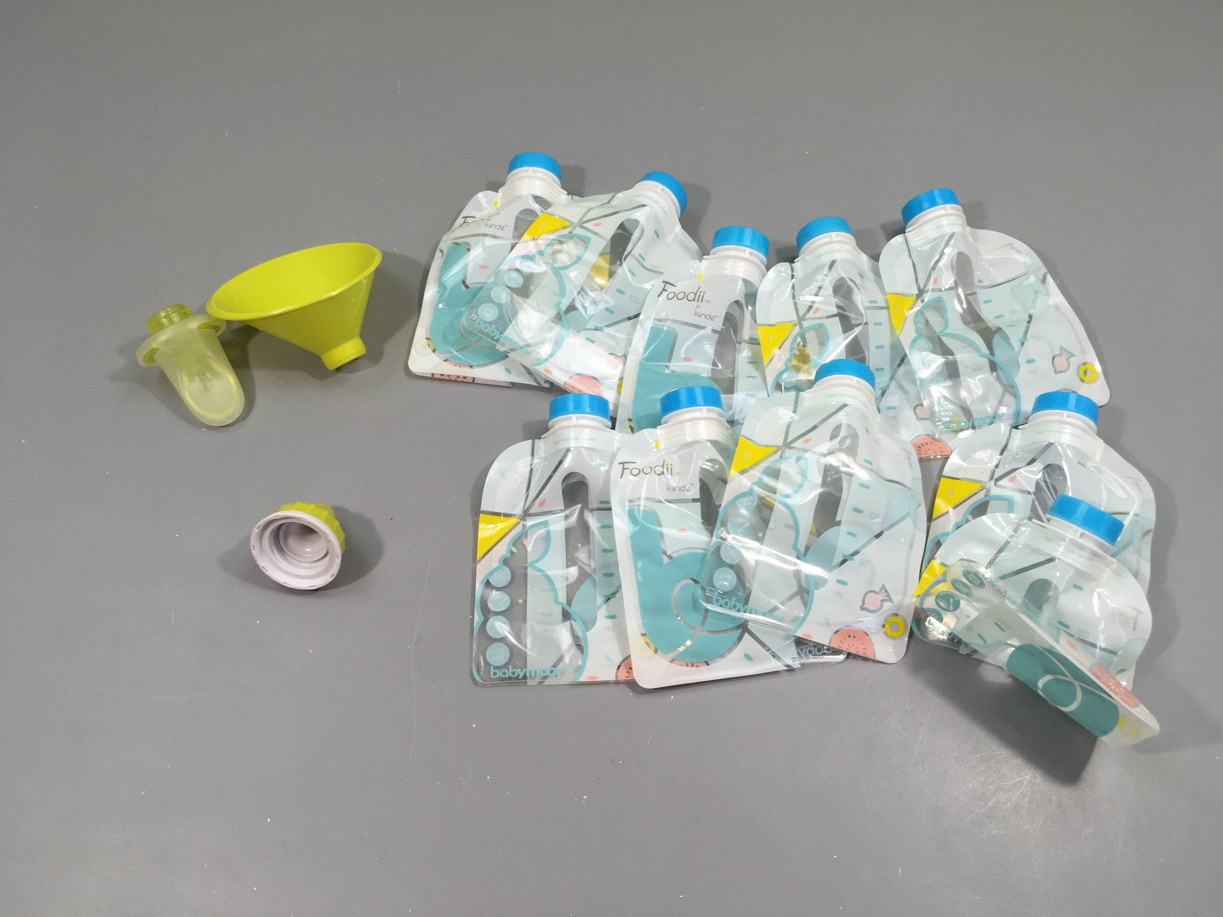 10 gourdes Foodii™ Réutilisables, Babymoov