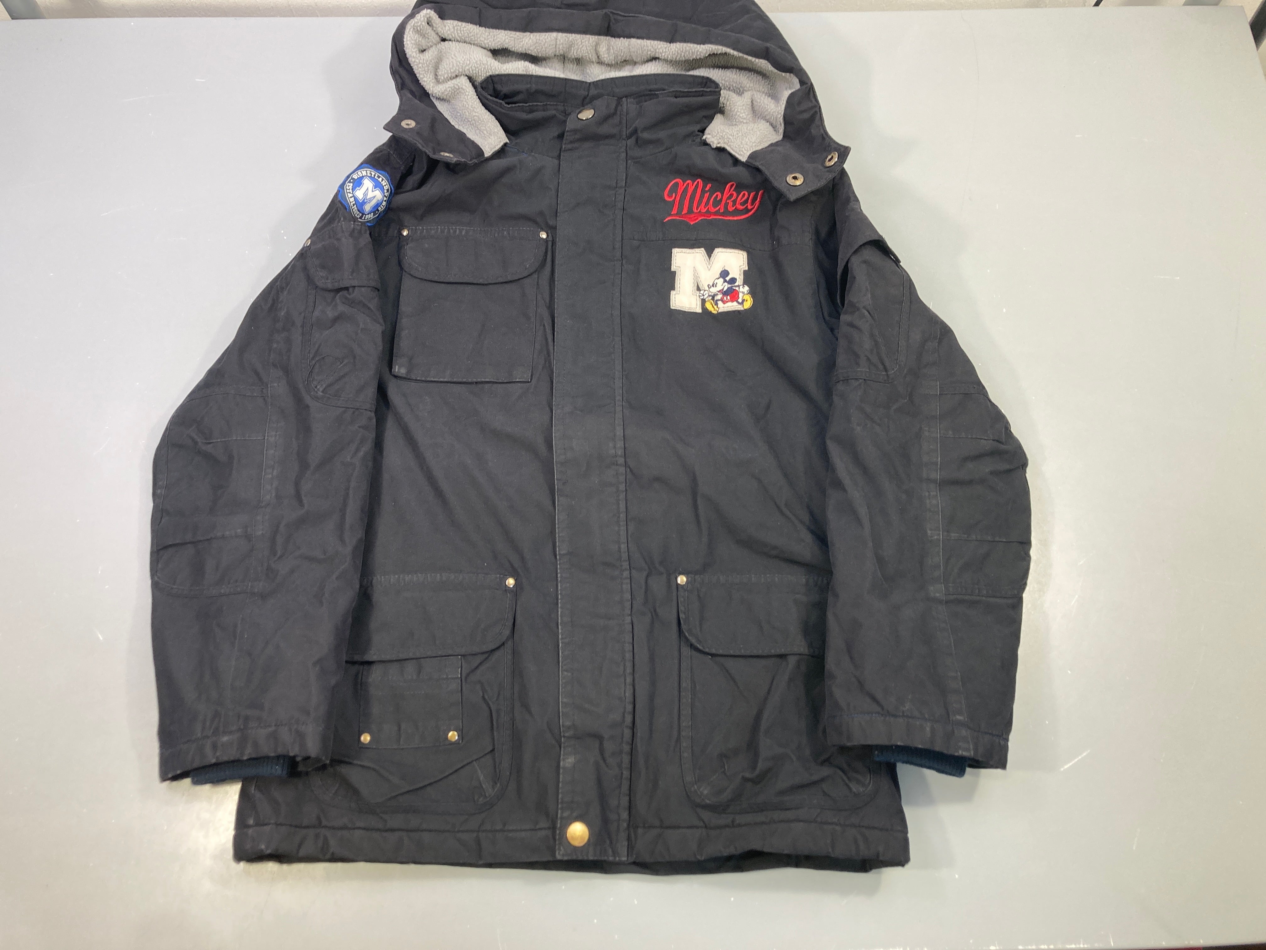 Veste noire capuche doublé polar, Mickey