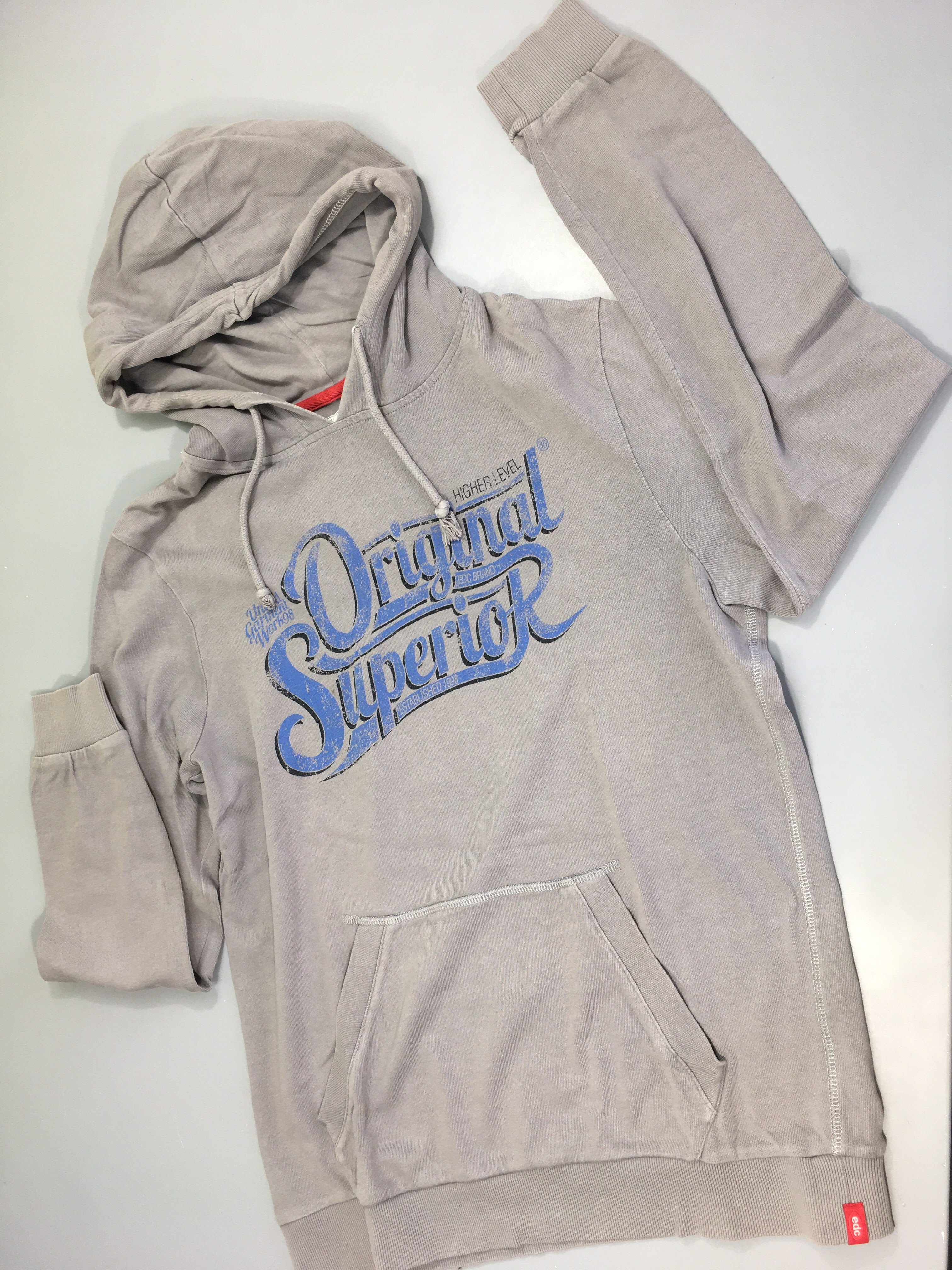 Sweat à capuche gris Superior