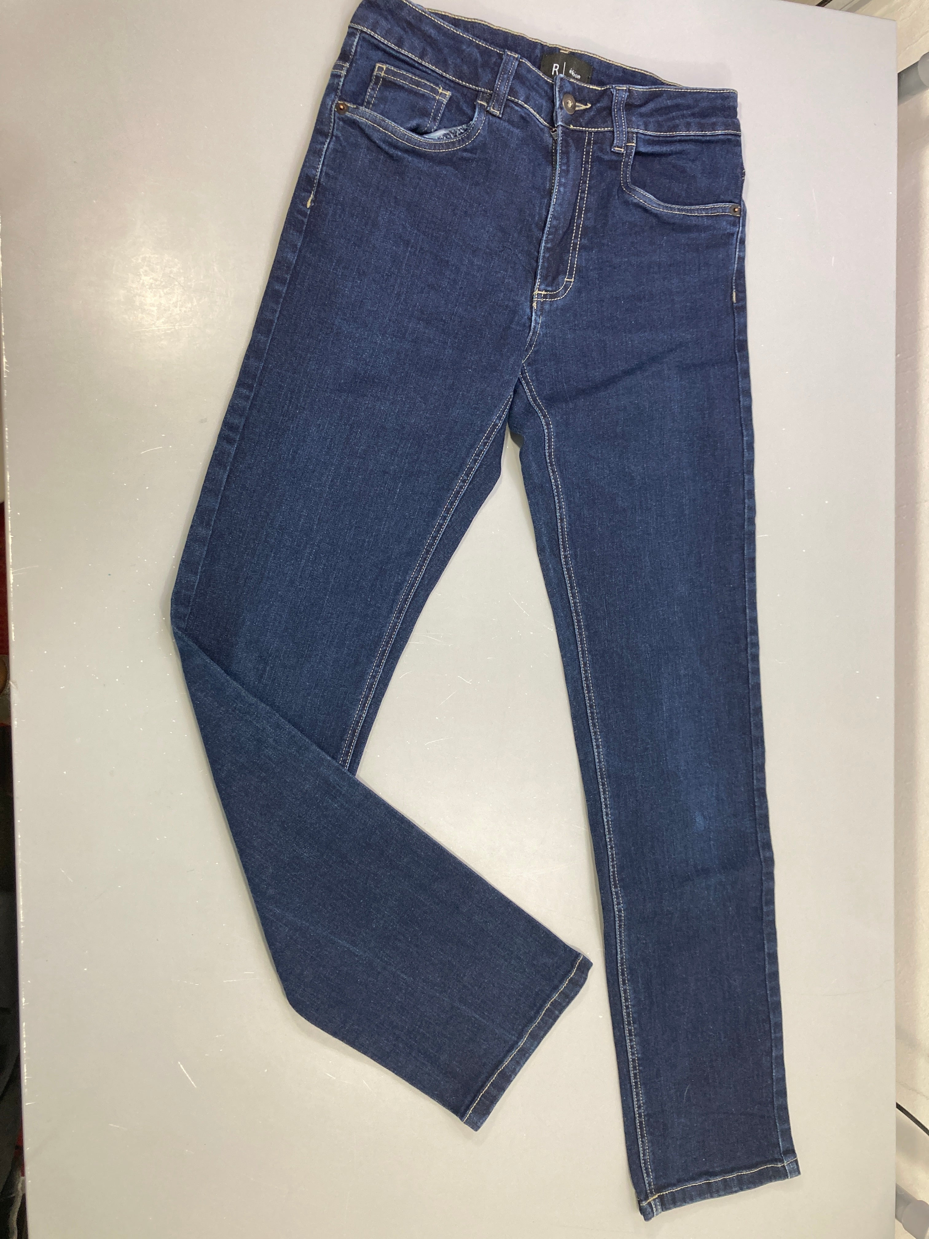 Jeans droit bleu foncé