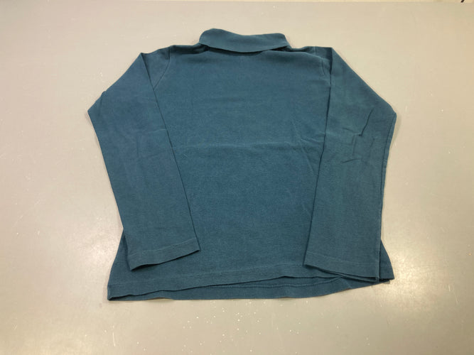 T-shirt m.l bleu pétrole col roulé, moins cher chez Petit Kiwi