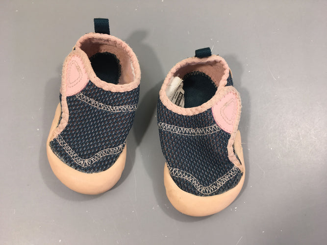 Chaussons antidérapant et respirant bleu/rose, 22, moins cher chez Petit Kiwi