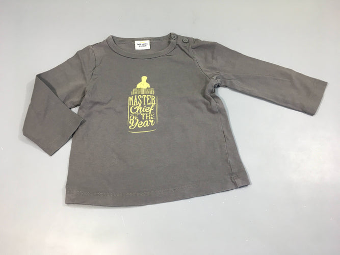 T-shirt m.l gris Master, moins cher chez Petit Kiwi
