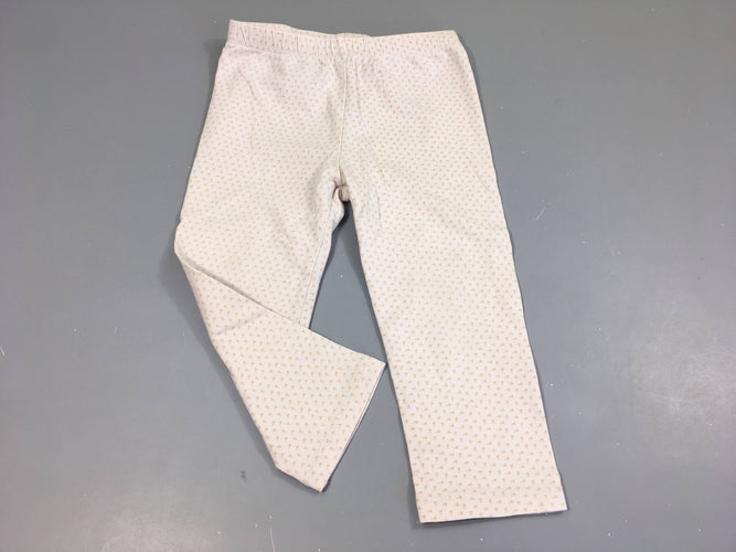 Legging rose fleurs, moins cher chez Petit Kiwi