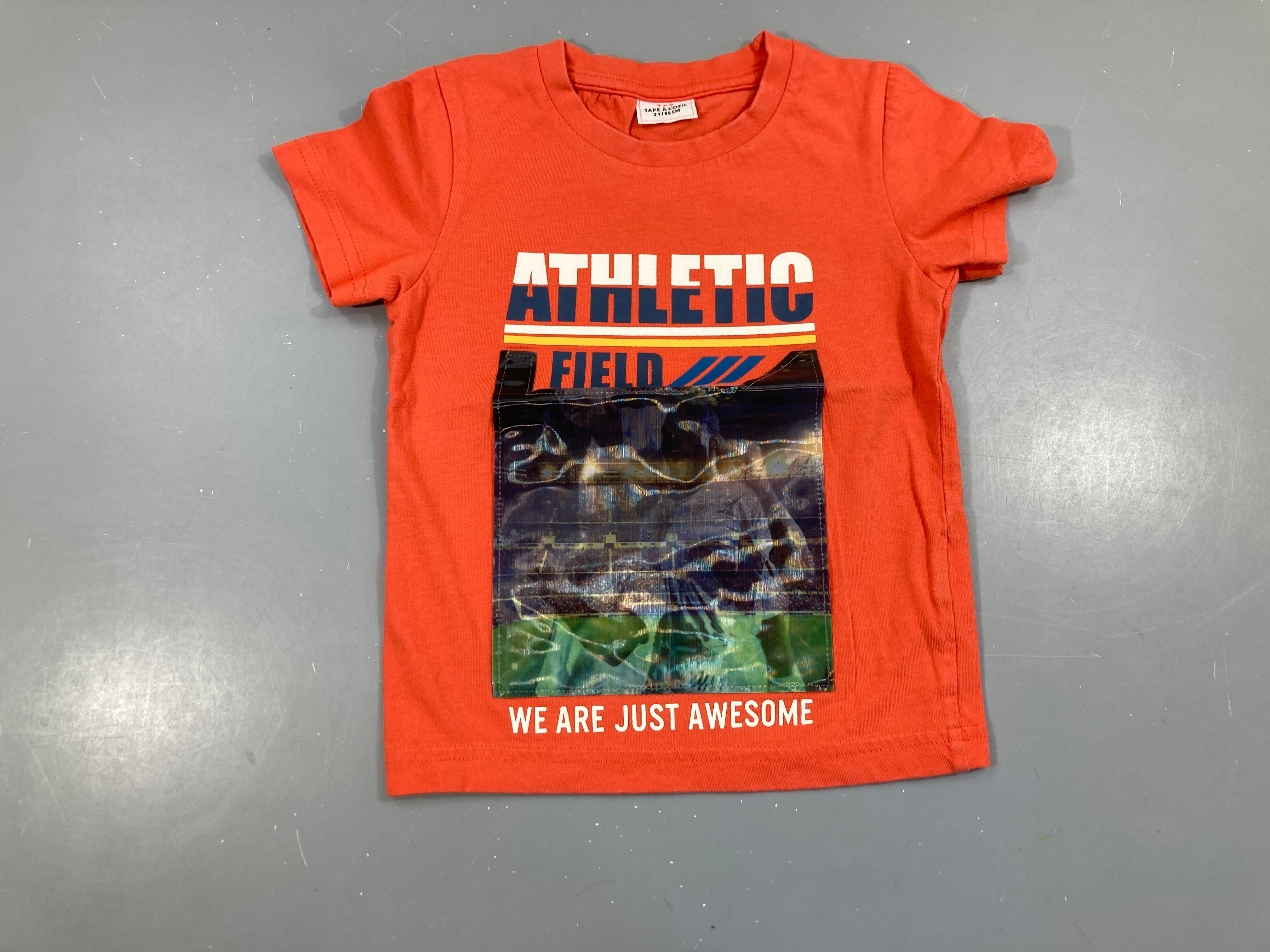 T-shirt m.c orange Athletic