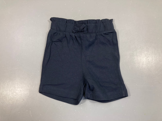 Short bleu foncé jersey, moins cher chez Petit Kiwi