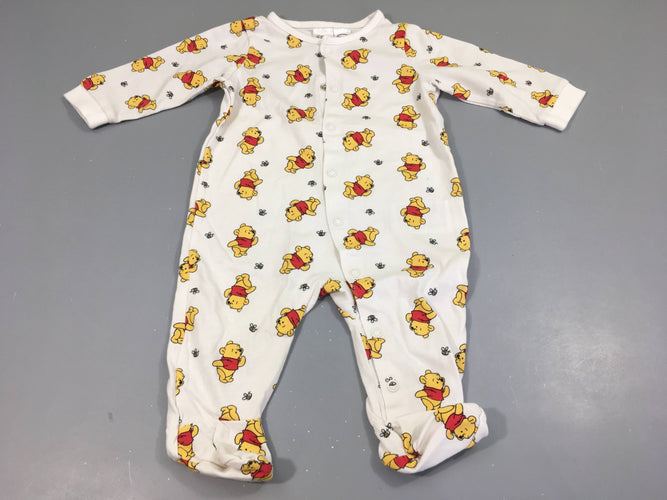 Pyjama jersey blanc Winnie, moins cher chez Petit Kiwi