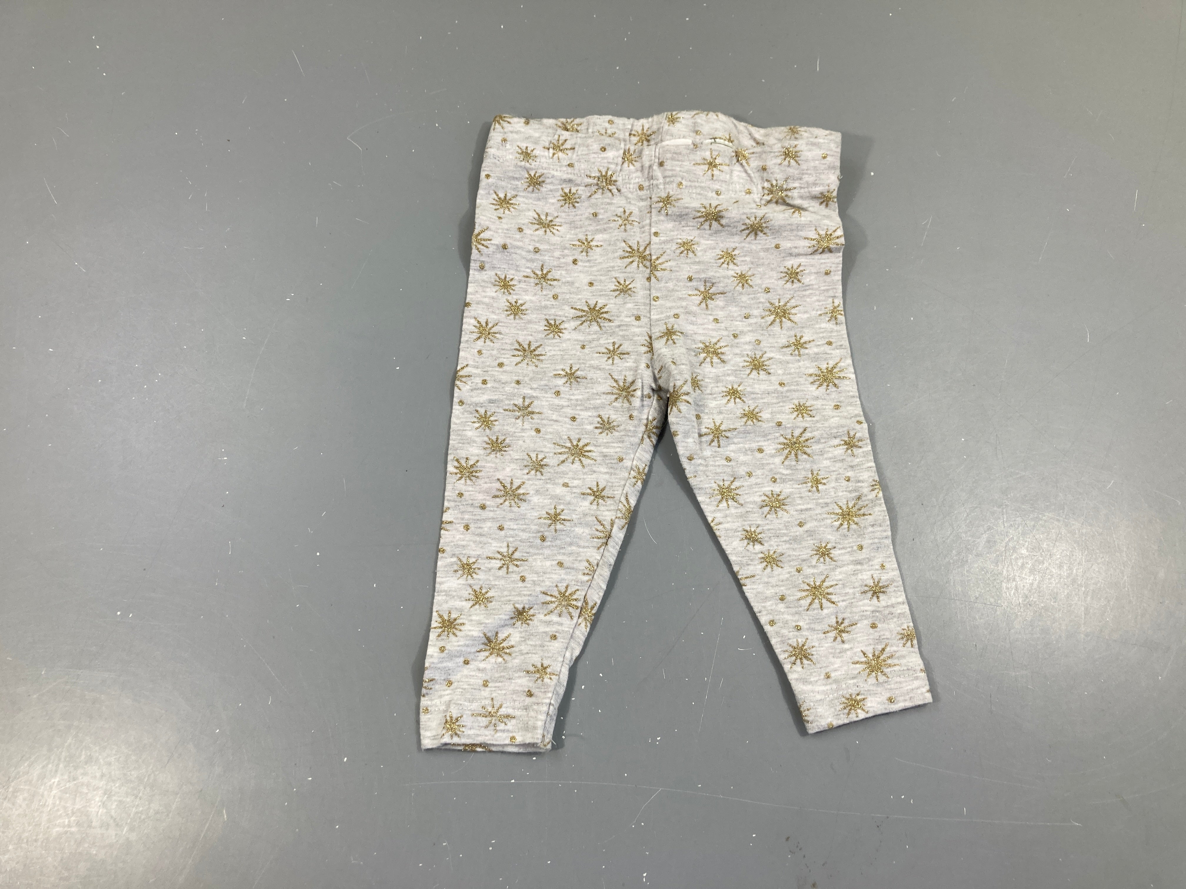 Legging gris flocons dorés