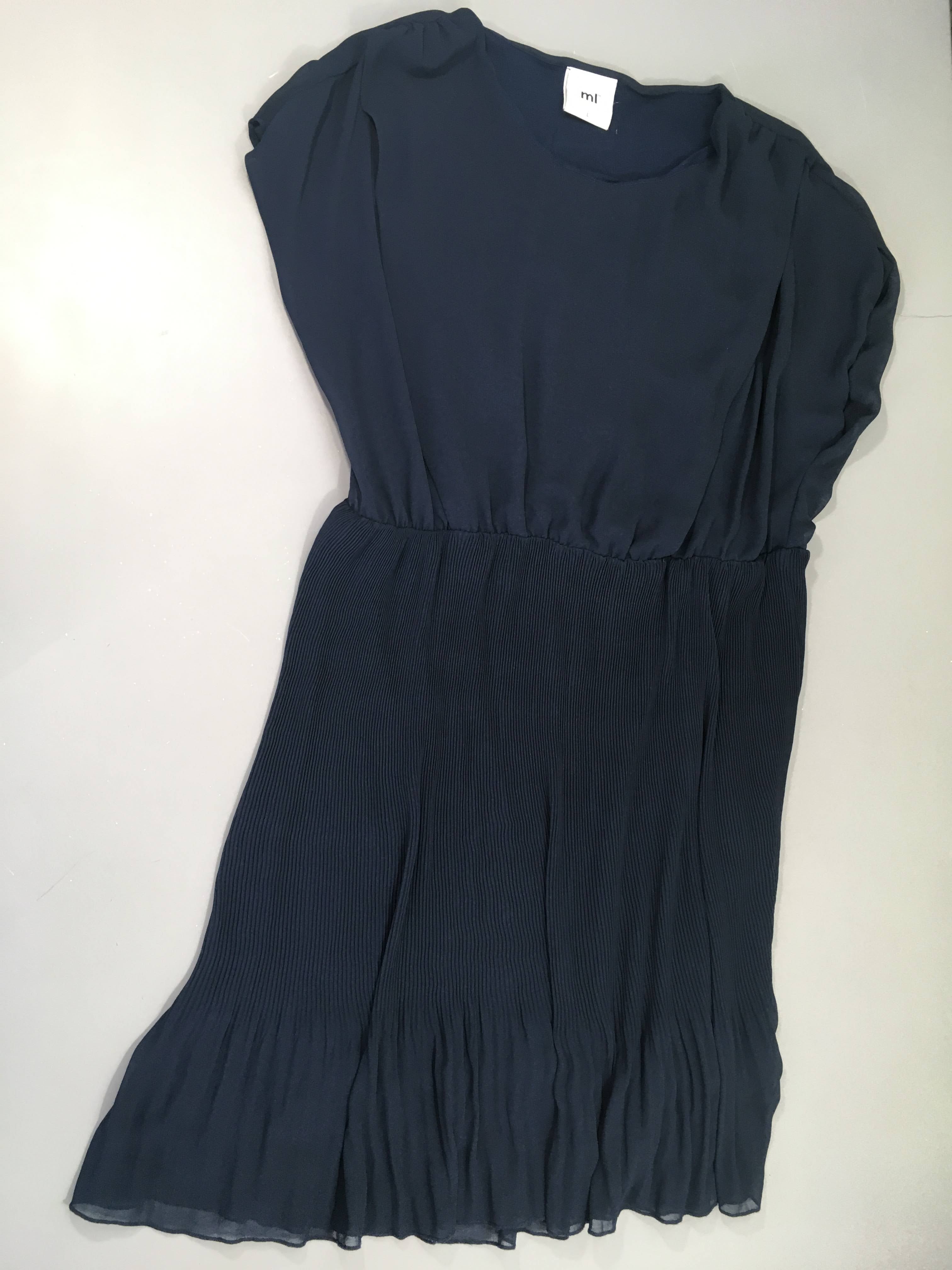 Robe m.c de grossesse voile bleu, ML