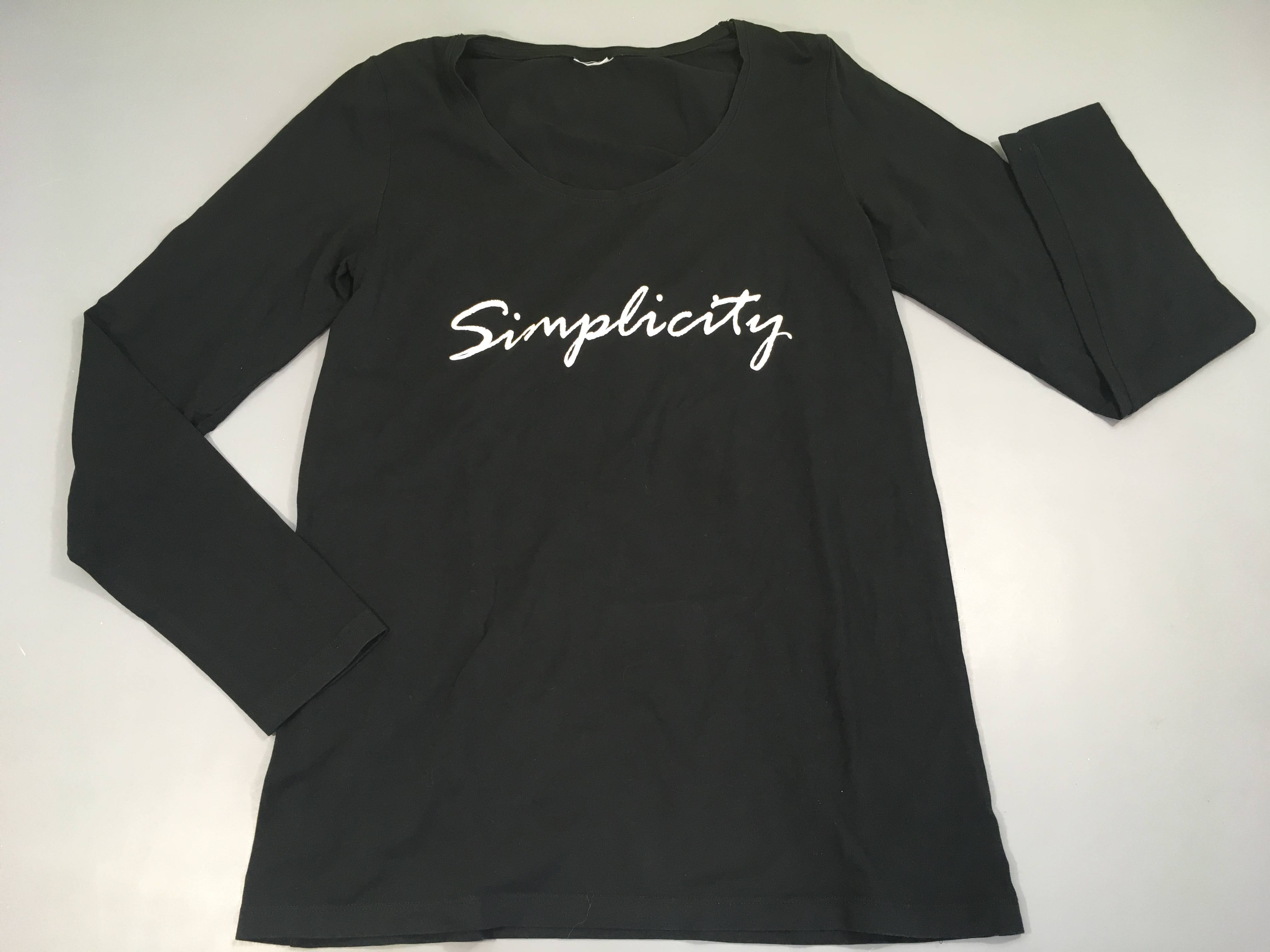 T-shirt m.l noir Simplicity