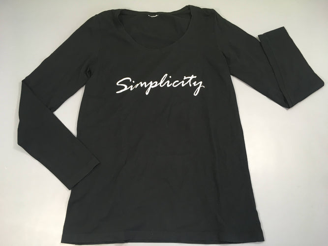 T-shirt m.l noir Simplicity, moins cher chez Petit Kiwi
