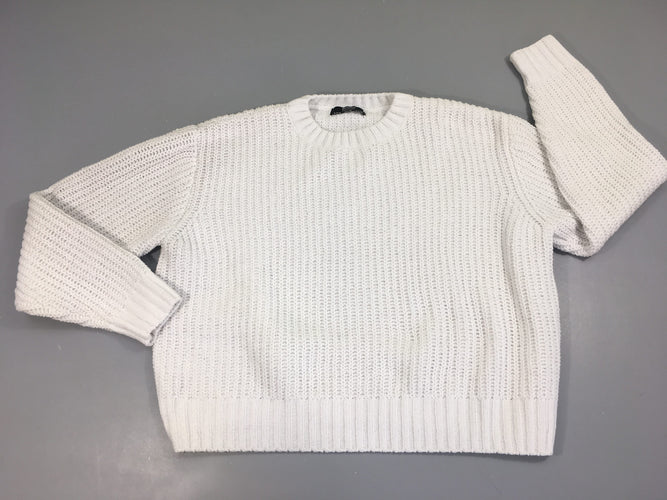 Pull blanc, moins cher chez Petit Kiwi