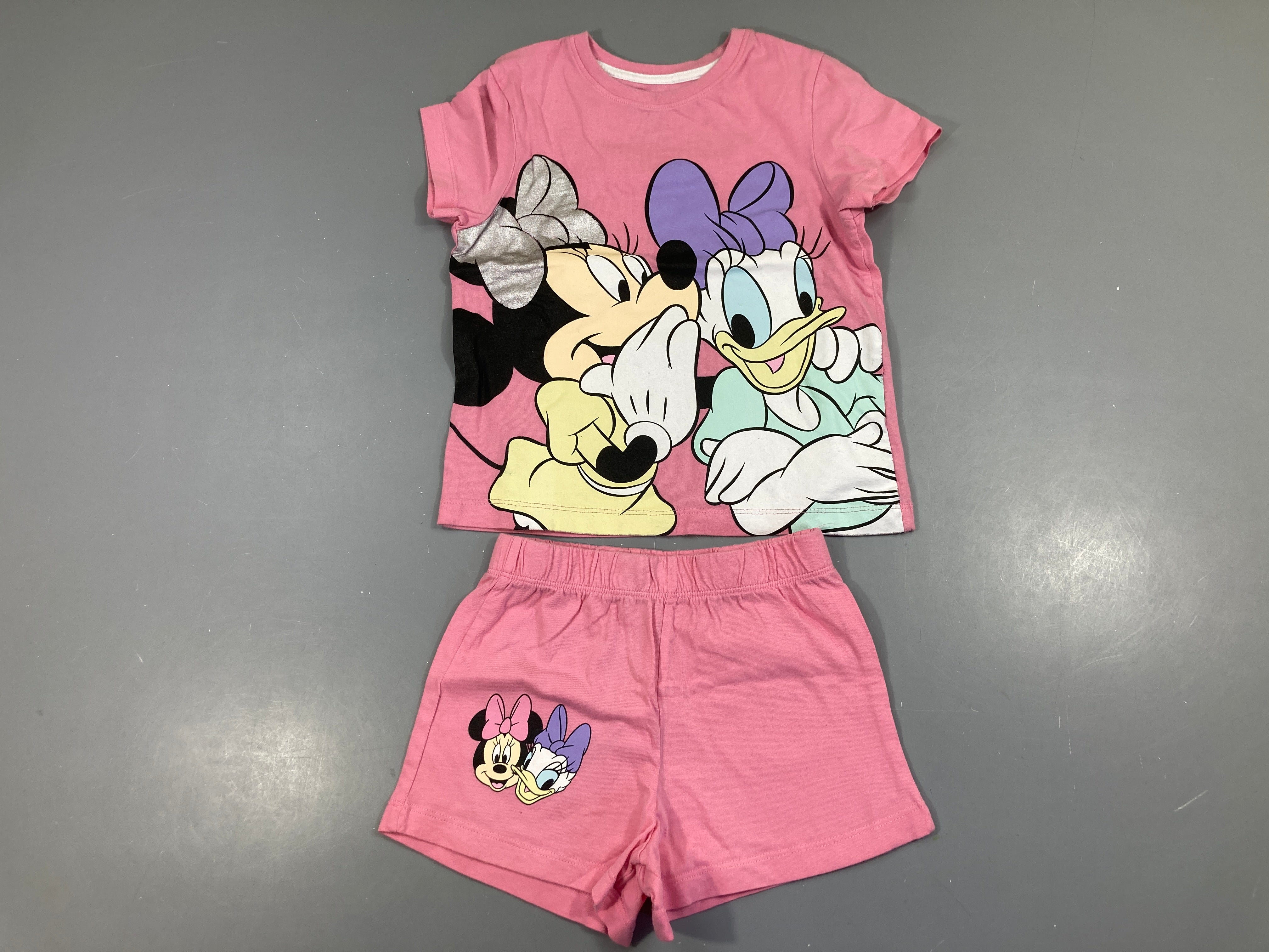 Pyjashort 2pcs jersey rose Minnie Daisy