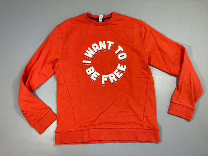 Sweat orange Want, moins cher chez Petit Kiwi