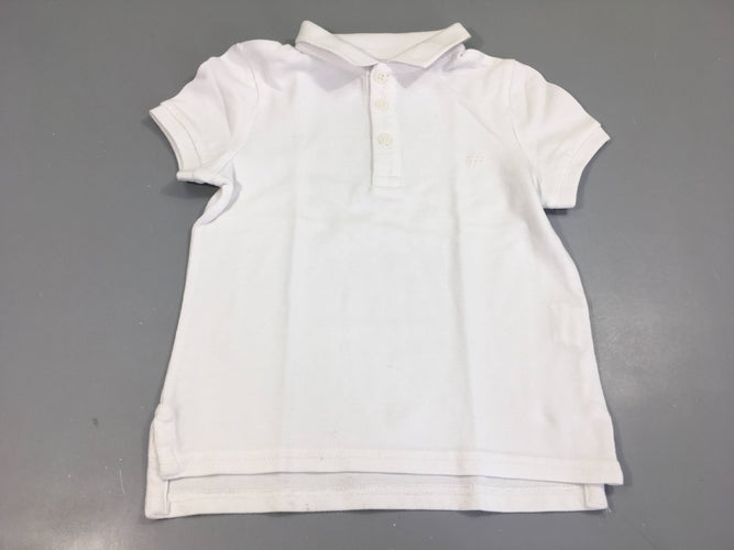 Polo m.c blanc, moins cher chez Petit Kiwi