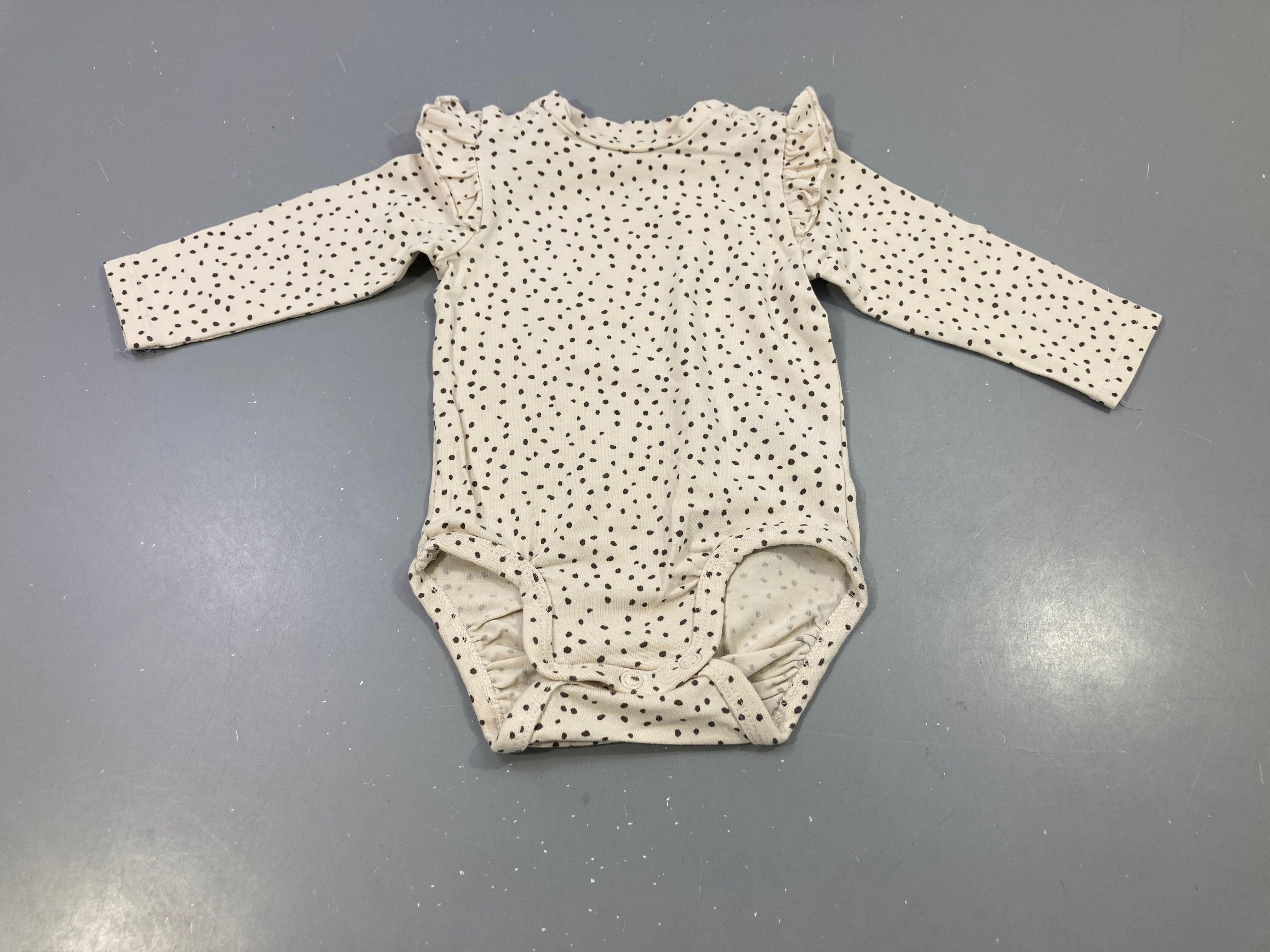 Body m.l écru pois noirs