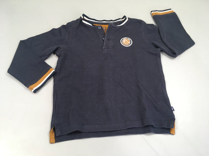 T-shirt m.c coton piqué bleu marine, K, moins cher chez Petit Kiwi