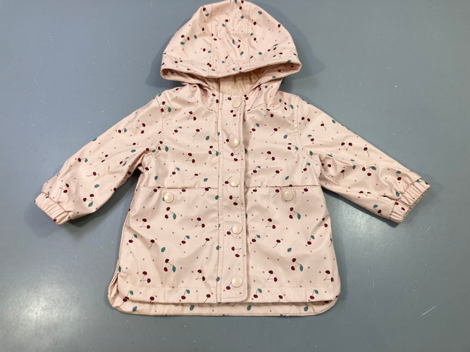 Ciré capuche rose cerises, moins cher chez Petit Kiwi