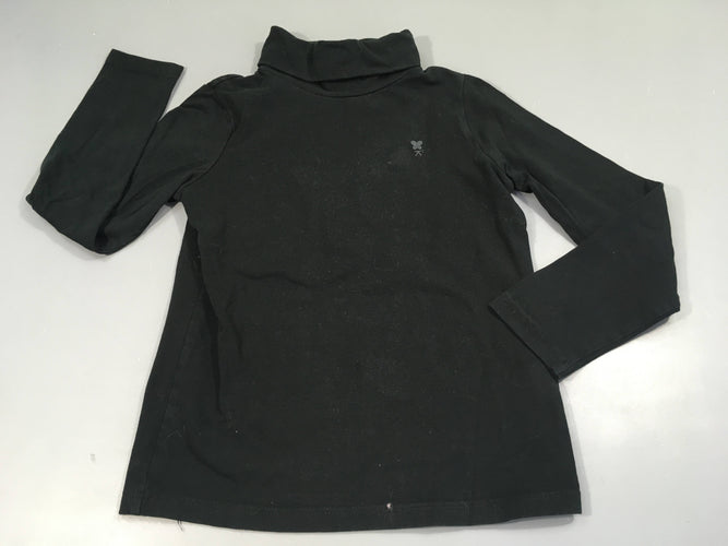 T-shirt col roulé noir, moins cher chez Petit Kiwi