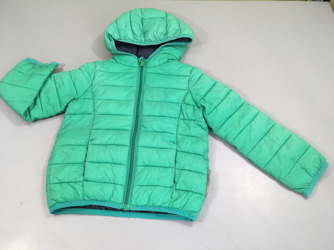 Doudoune light vert à capuche, moins cher chez Petit Kiwi