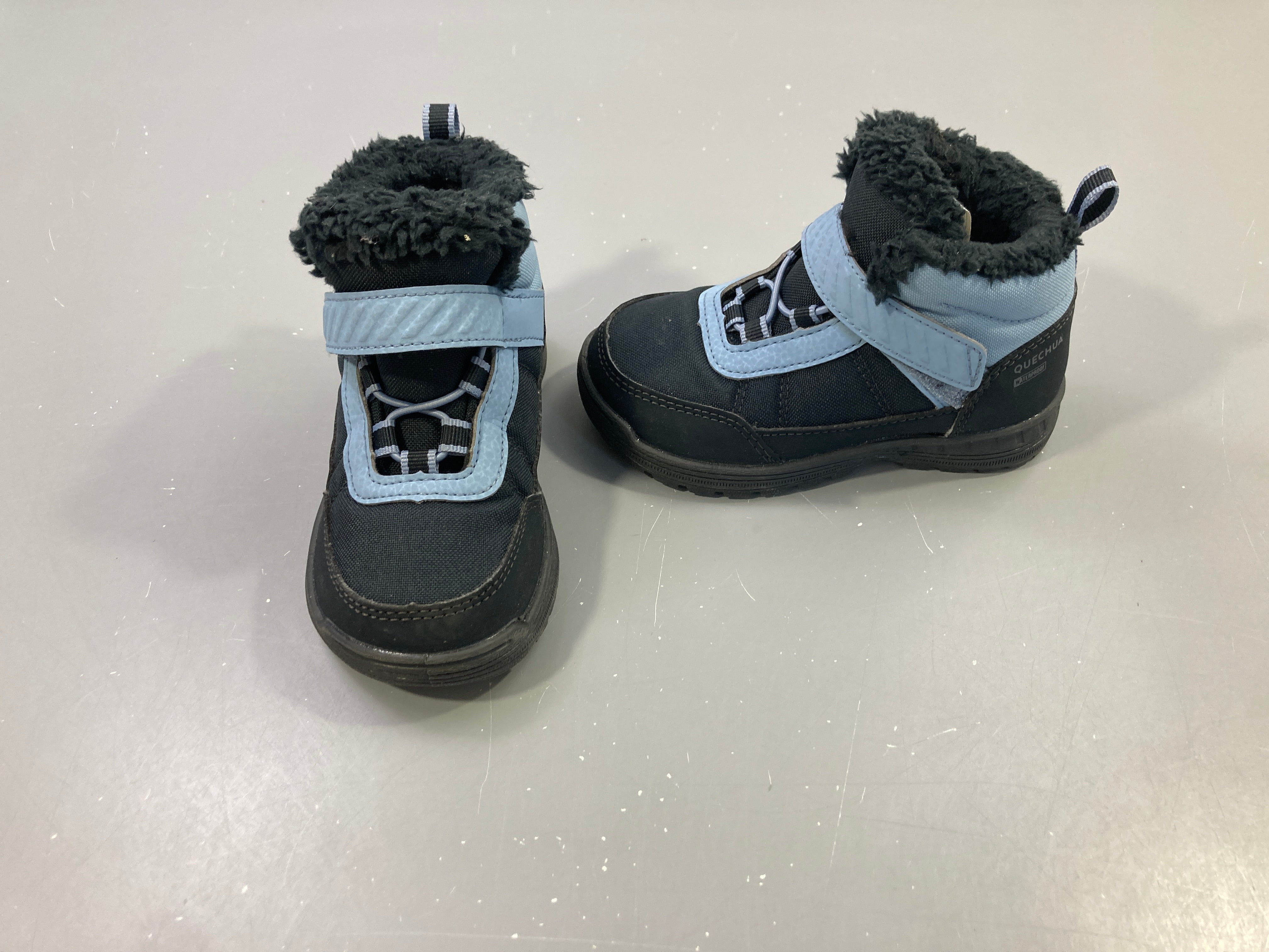 Chaussures de randonnée chaudes et imperméables enfant 24 au 34, SH100 scratch