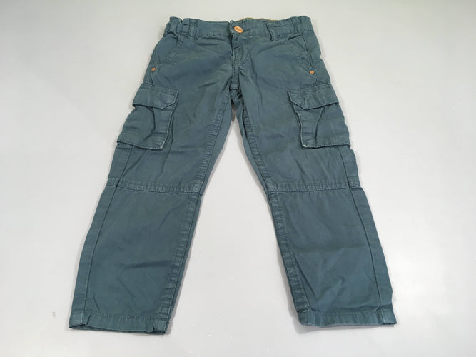 Pantalon cargo bleu, moins cher chez Petit Kiwi