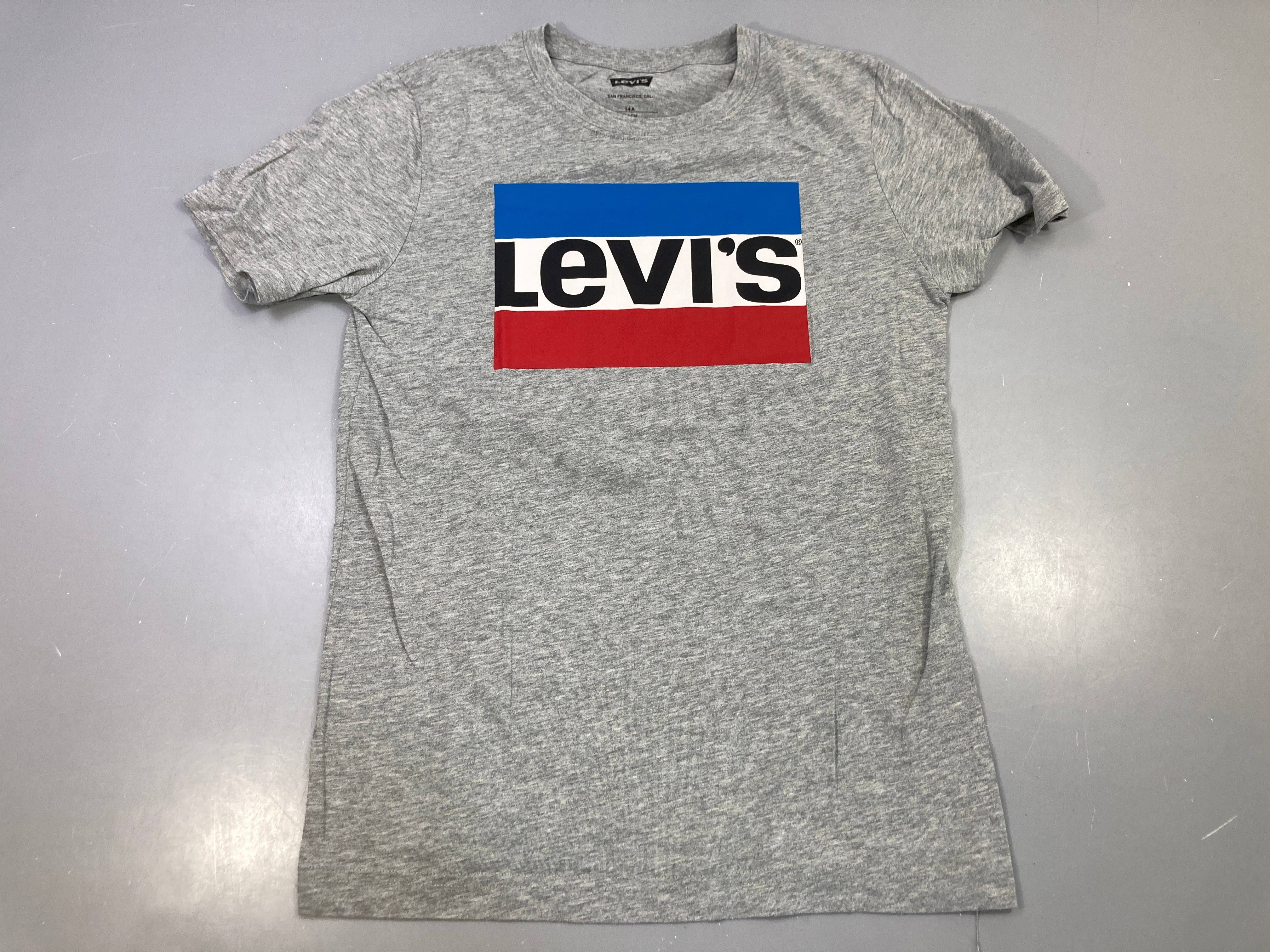 T-shirt m.c gris chiné logo