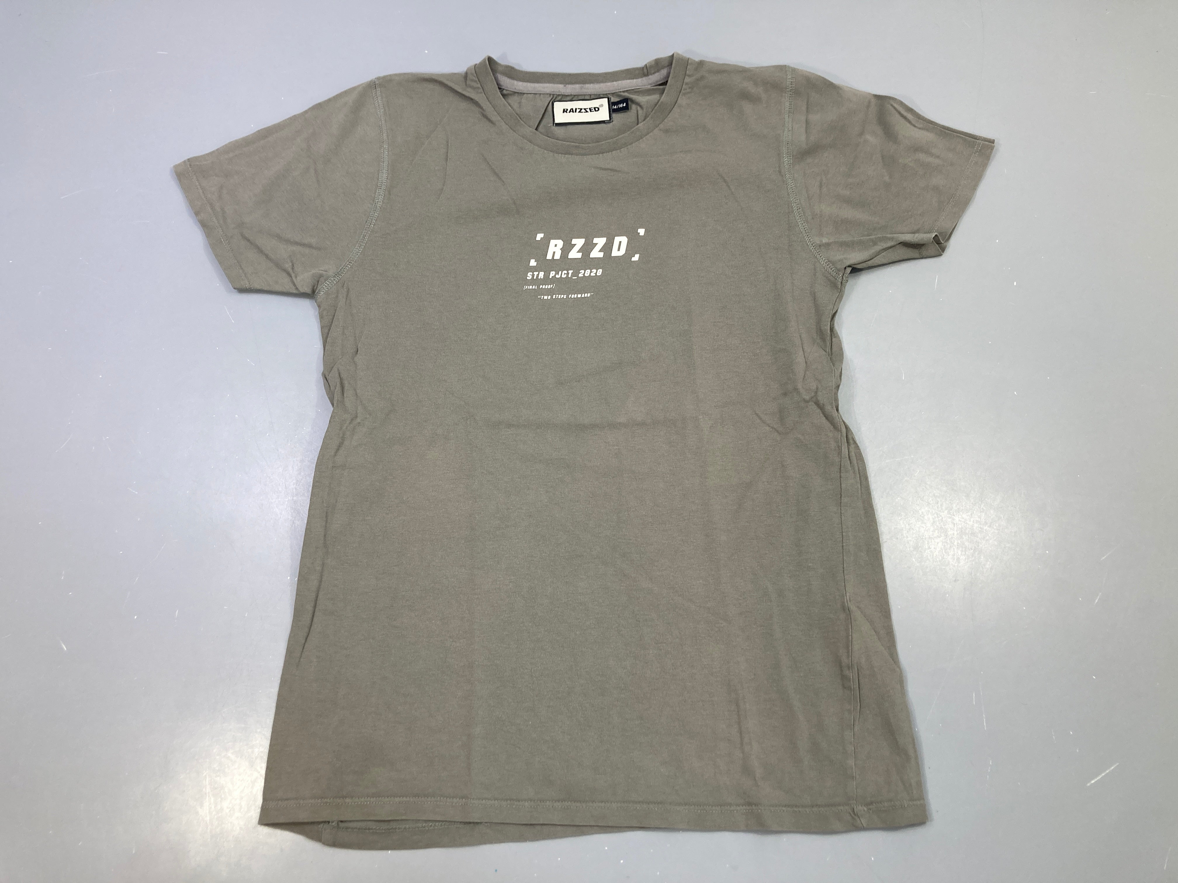 T-shirt m.c kaki logo, Raizzed