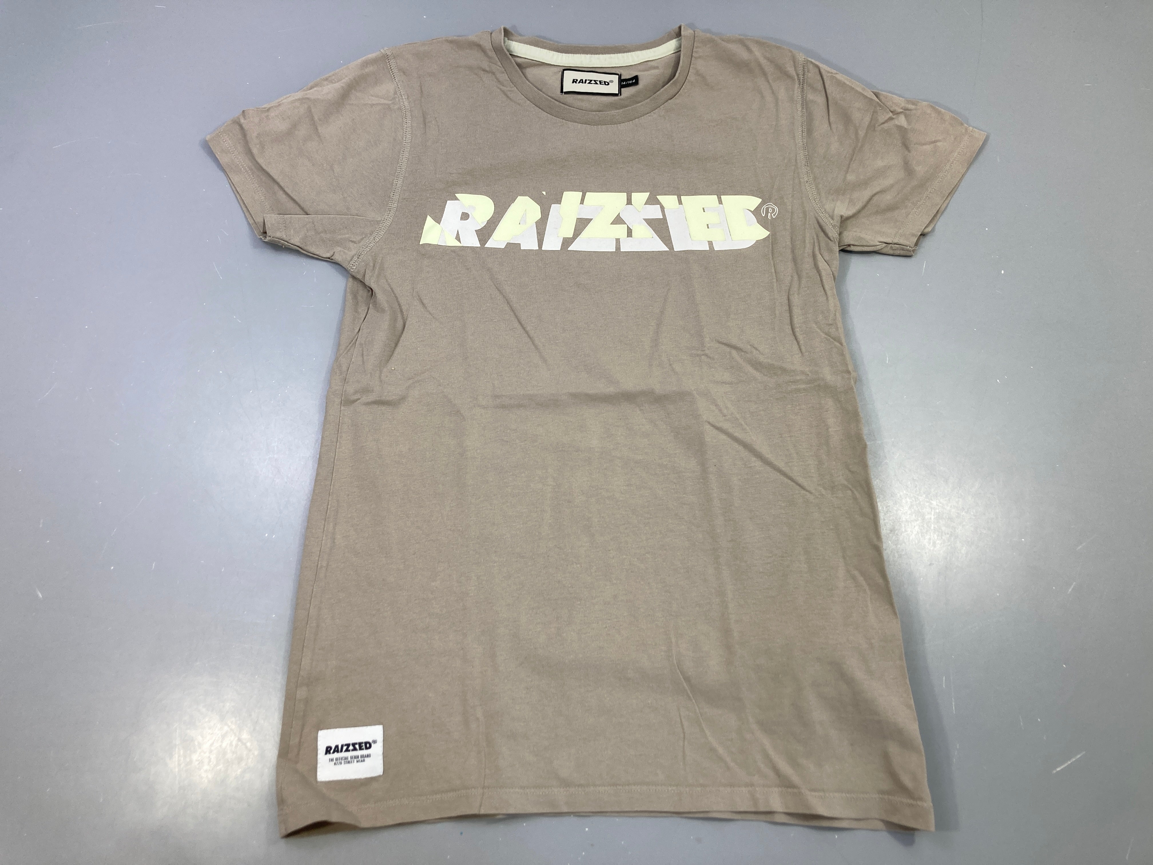 T-shirt m.c taupe logo, Raizzed