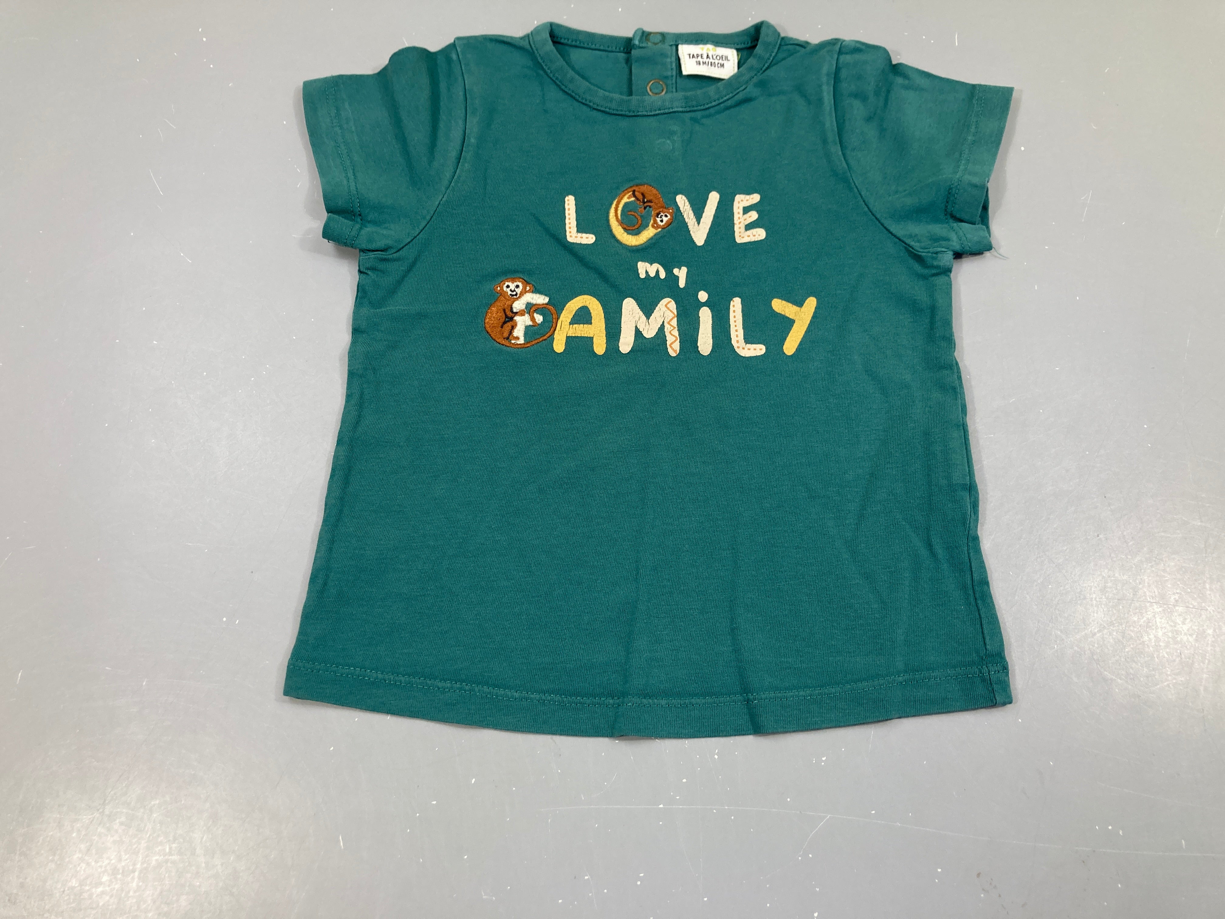T-shirt m.c vert Love
