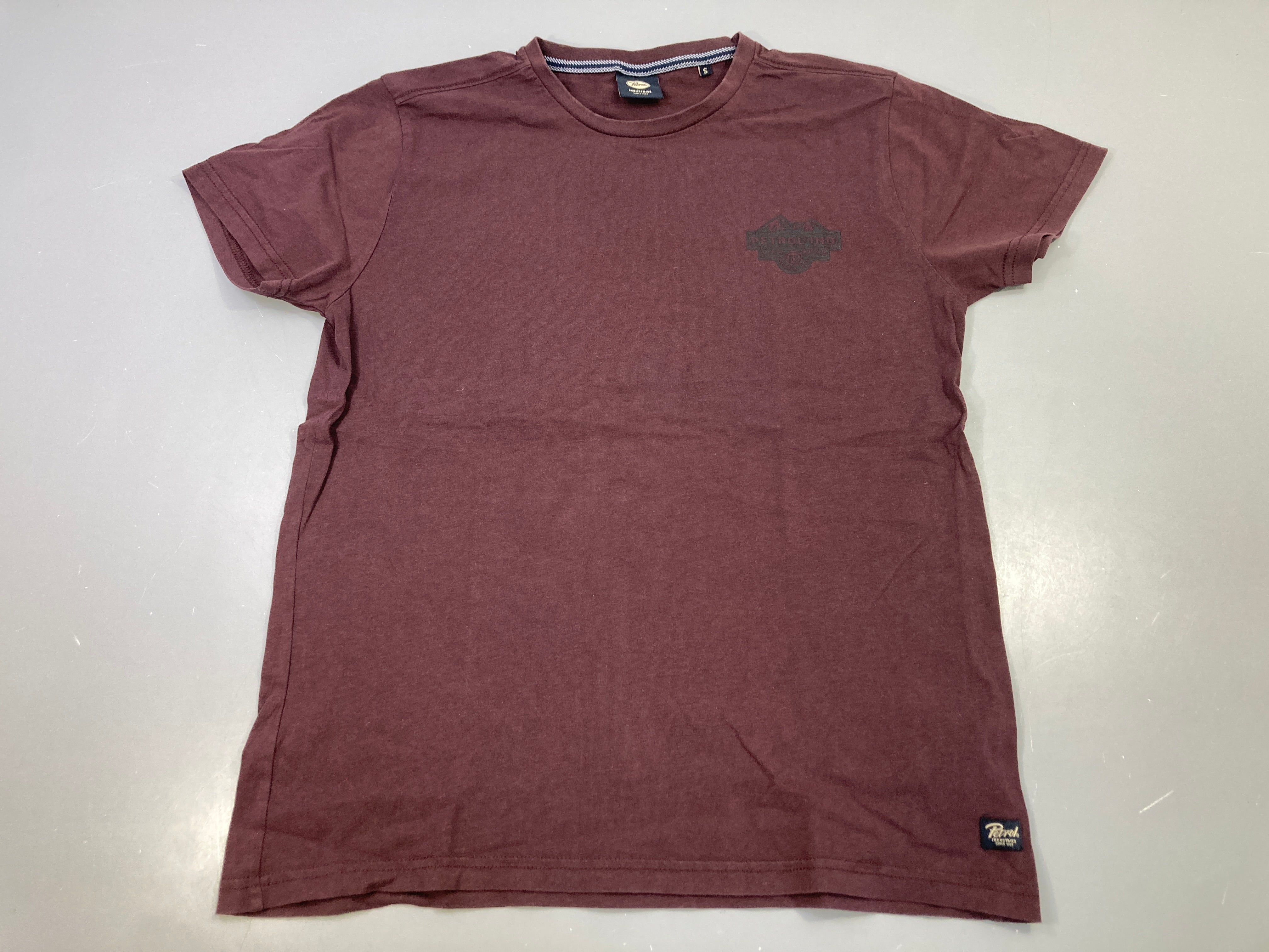 T-shirt m.c bordeaux logo