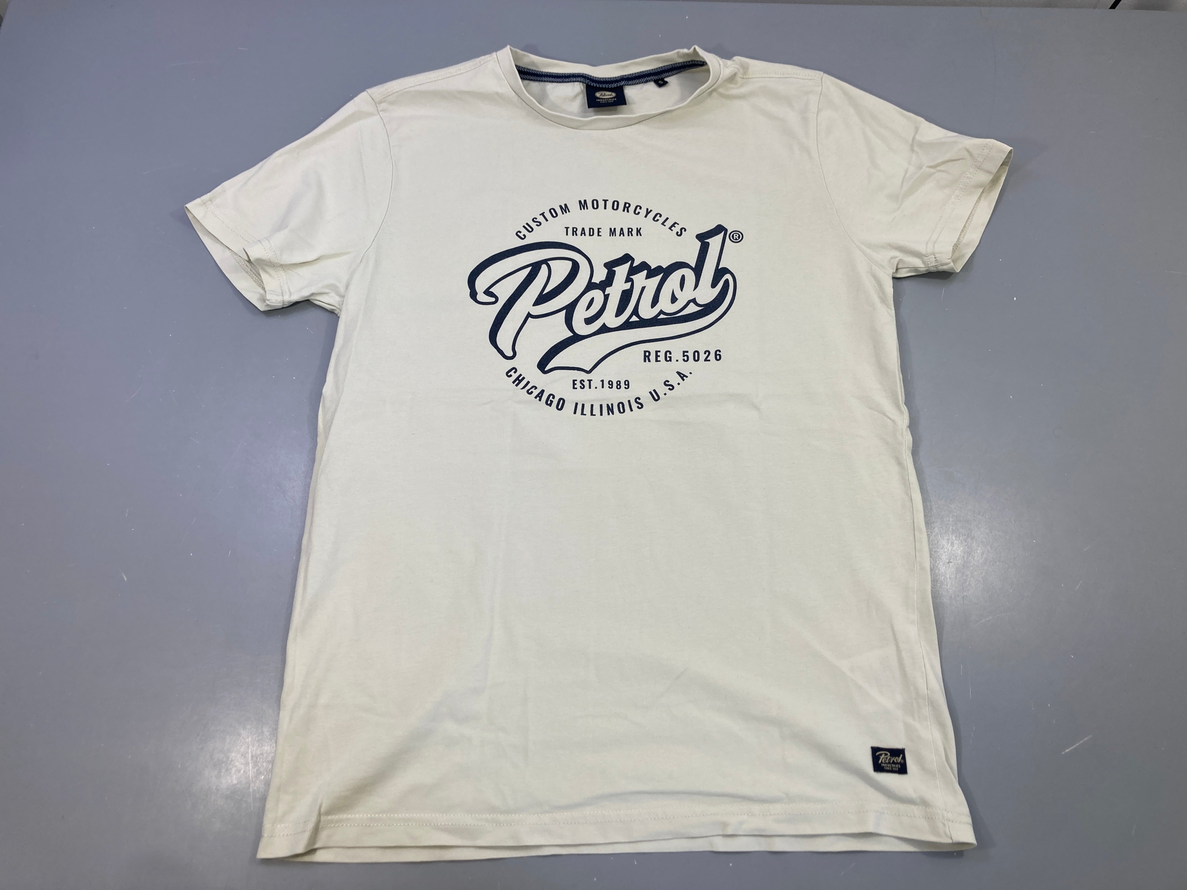 T-shirt m.c écru logo