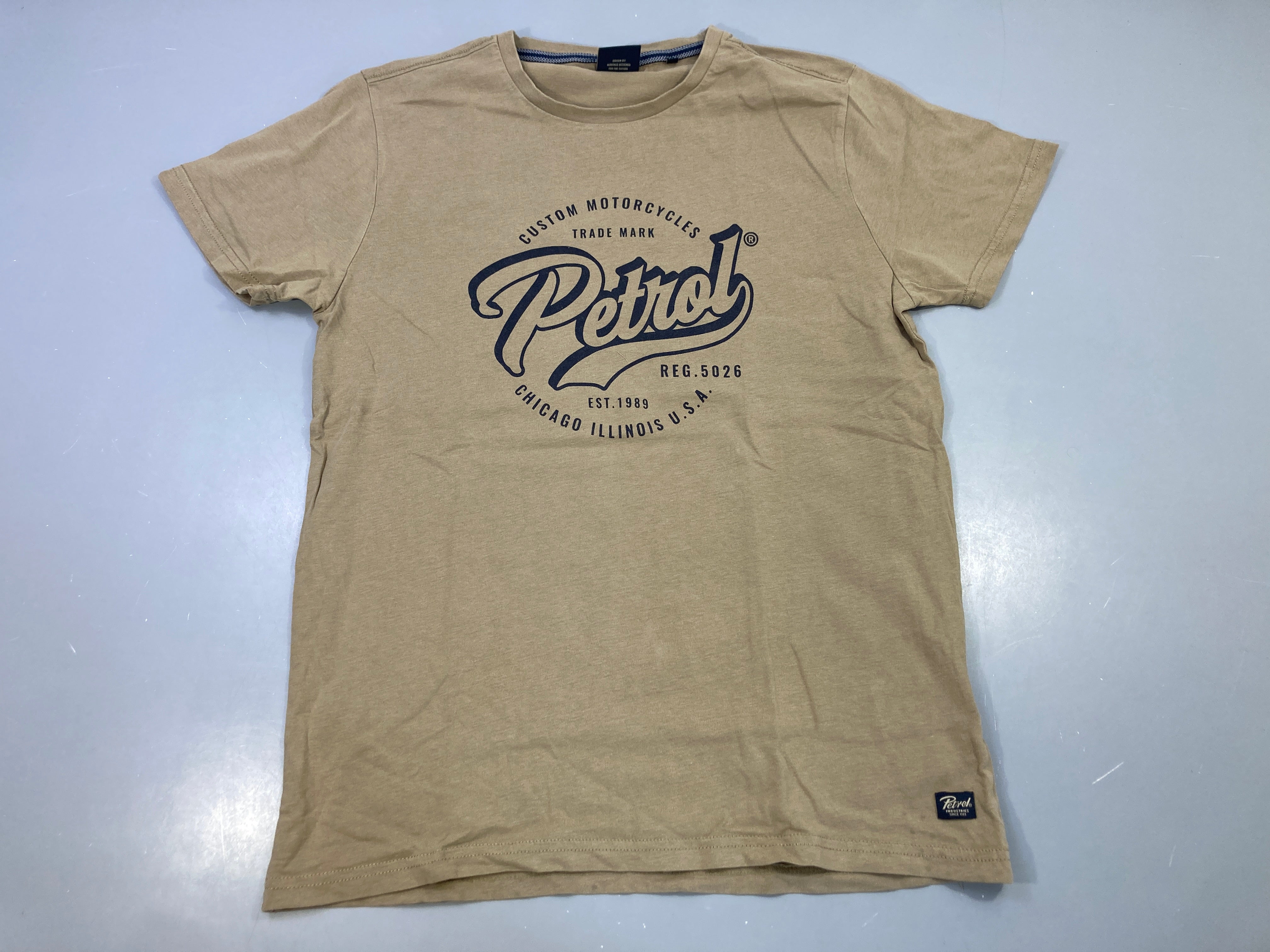 T-shirt m.c beige logo
