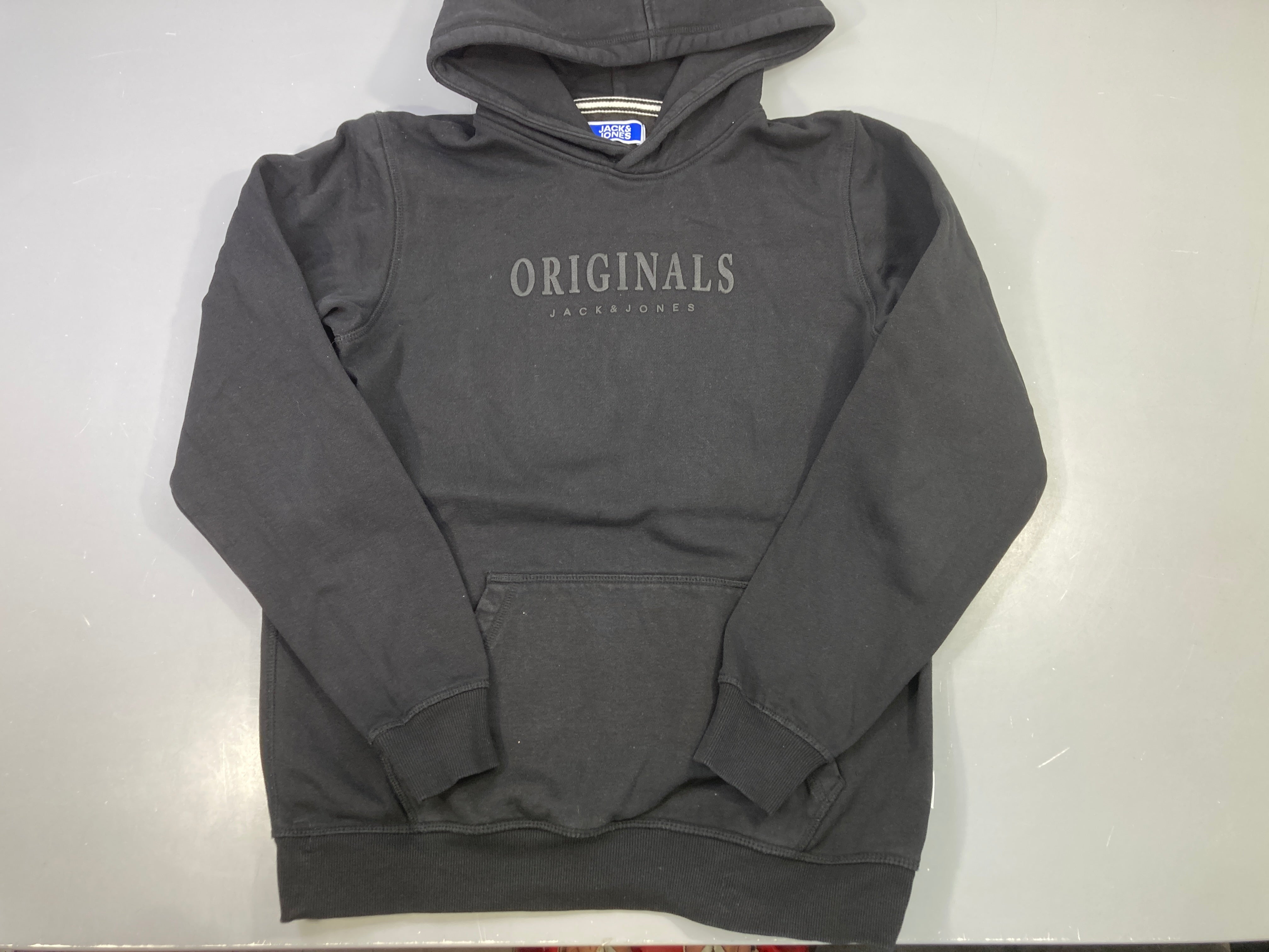 Sweat capuche noir logo