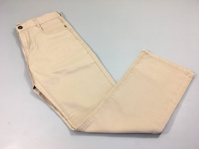 Pantalon beige Regular, moins cher chez Petit Kiwi