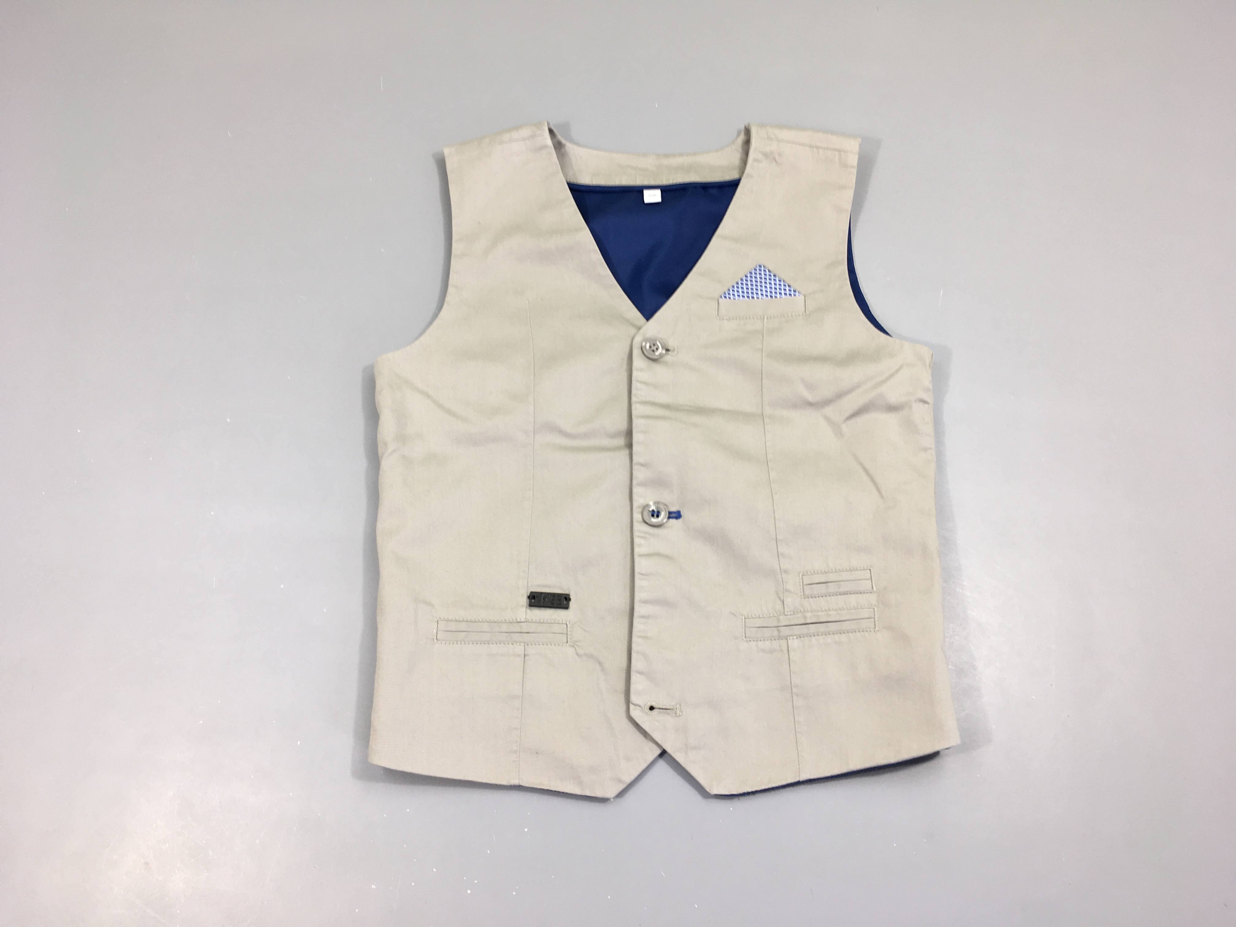 Gilet blaser s.m gris  pochette