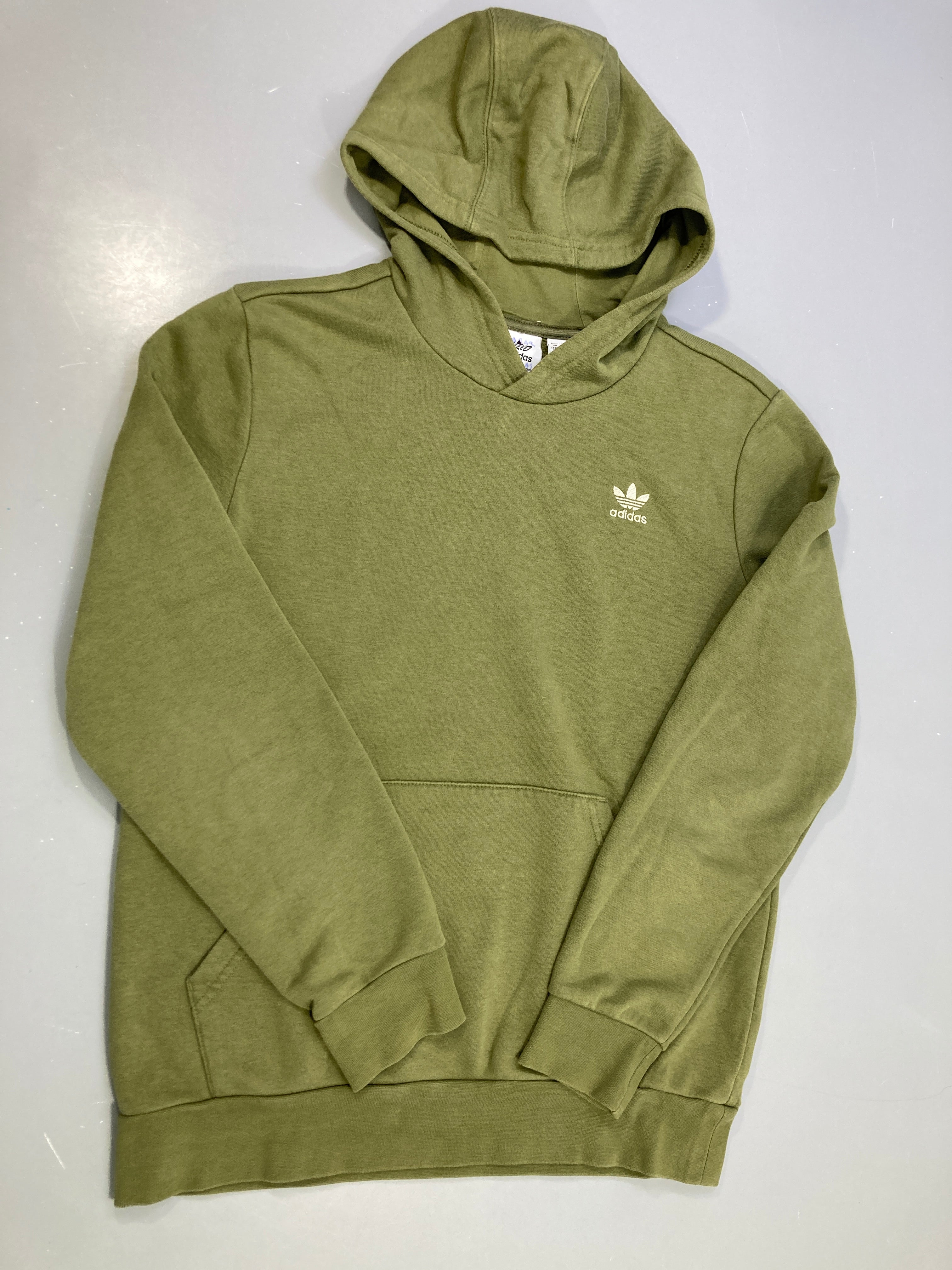 Sweat capuche kaki logo