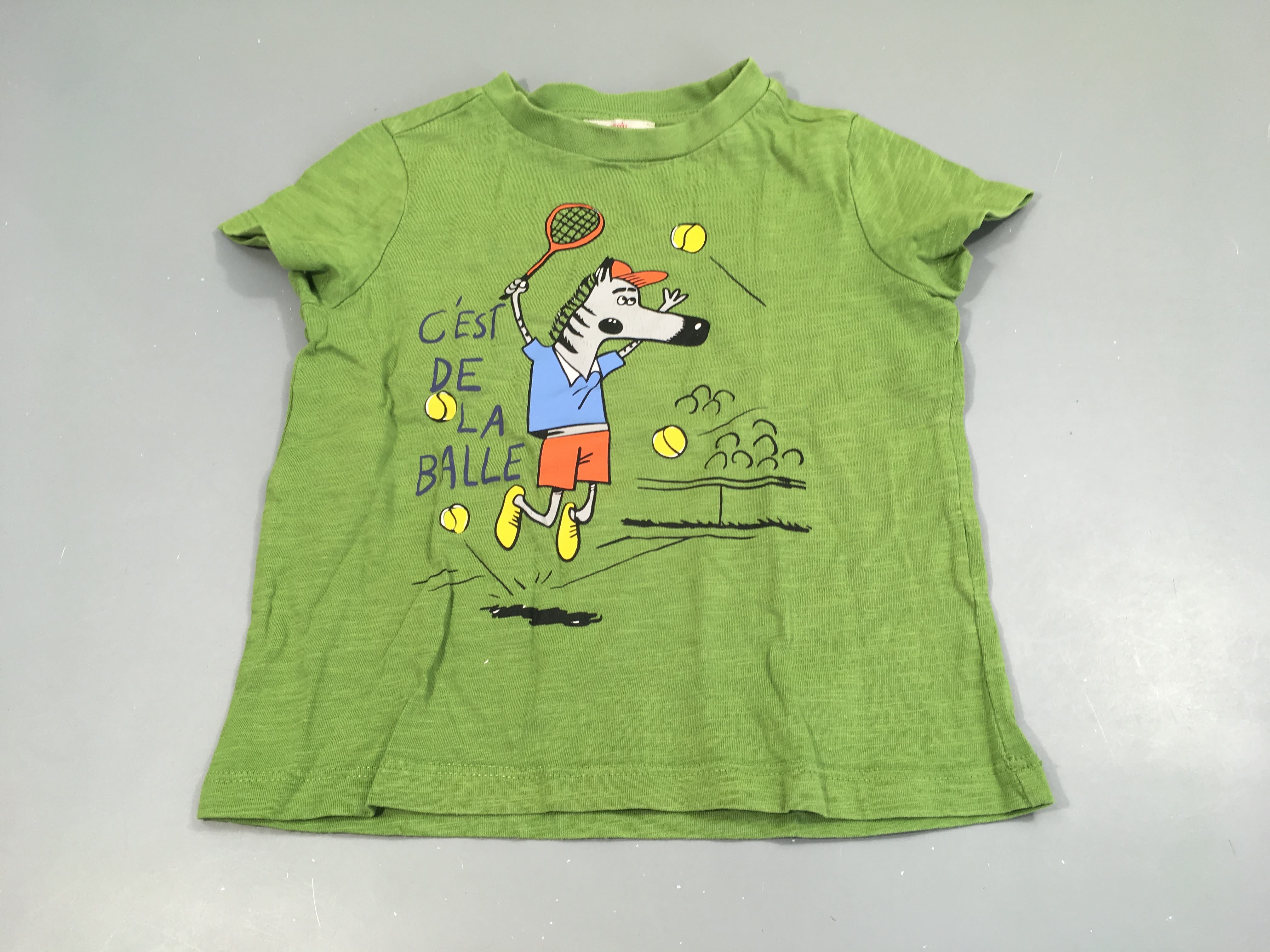 T-shirt m.c vert flammé Tennis