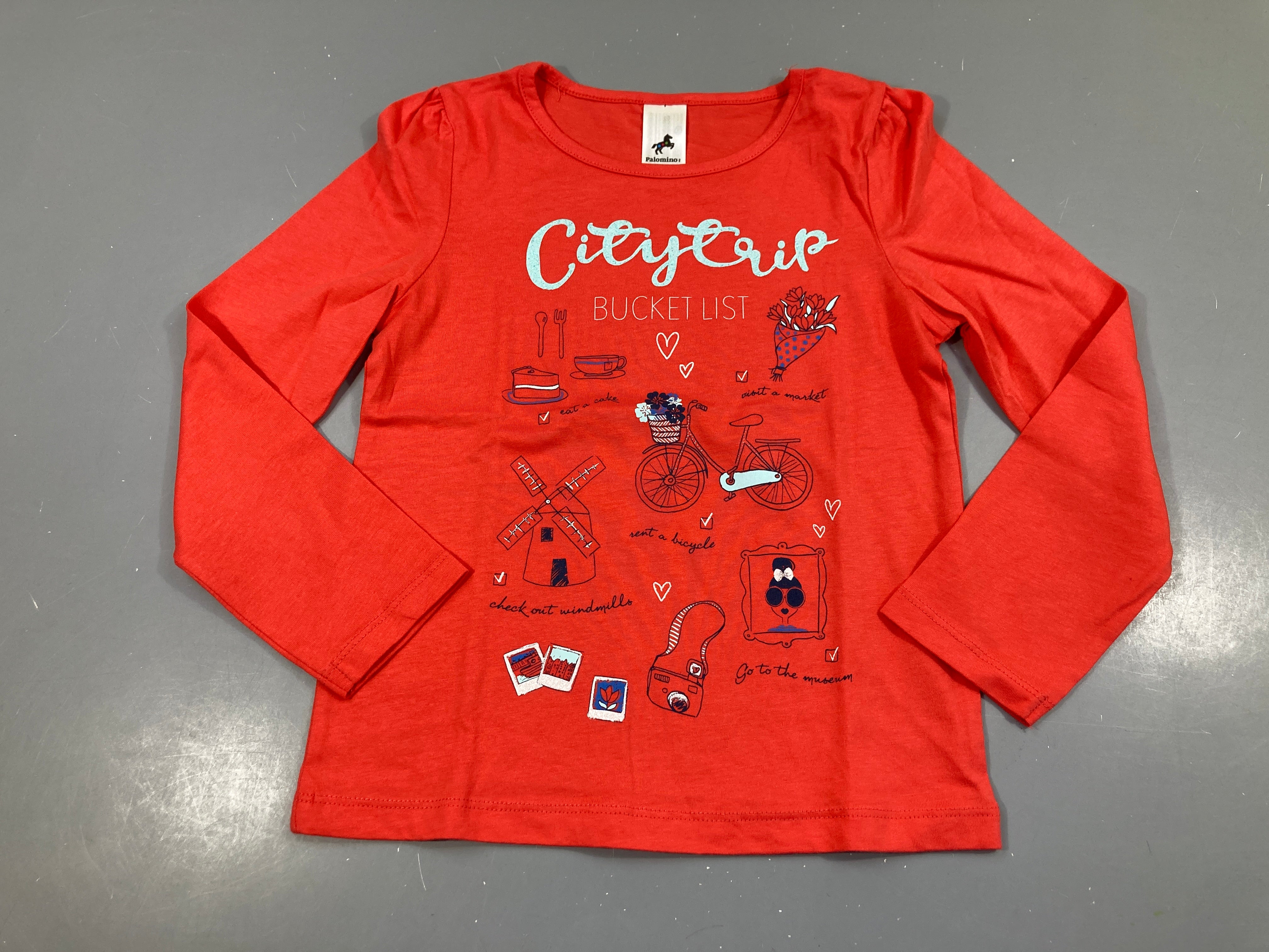 T-shirt m.l rouge citytrip