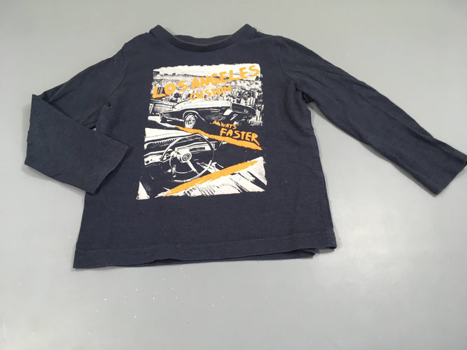 T-shirt m.l bleu Los Angeles, moins cher chez Petit Kiwi