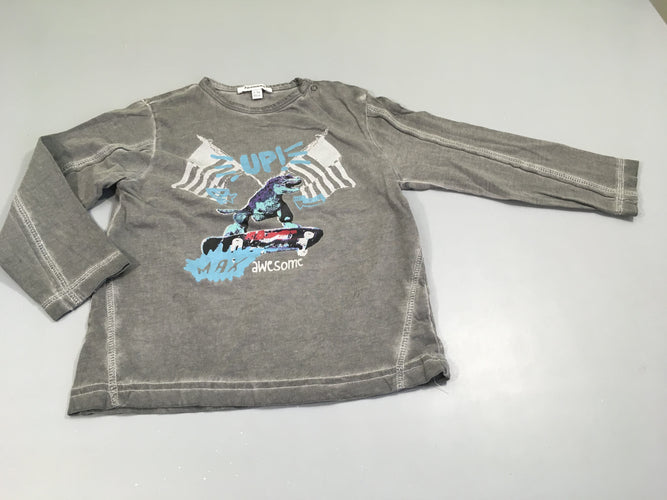 T-shirt m.l gris effet Up!, moins cher chez Petit Kiwi