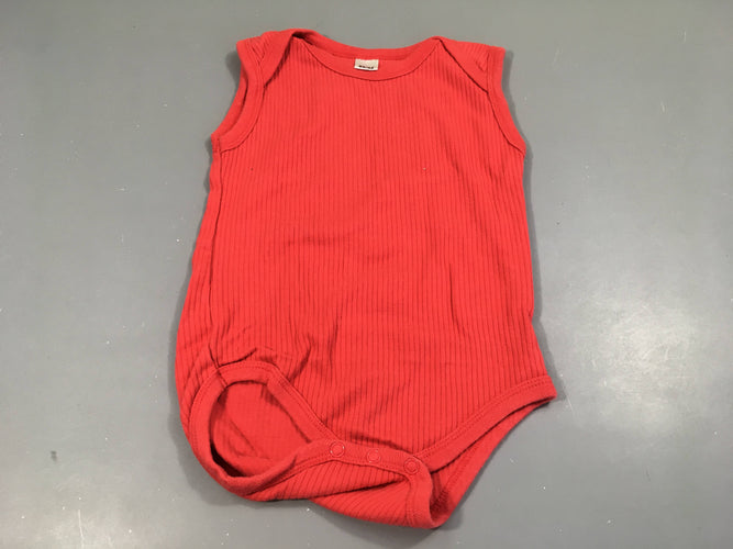 Body s.m côtelé rouge, moins cher chez Petit Kiwi