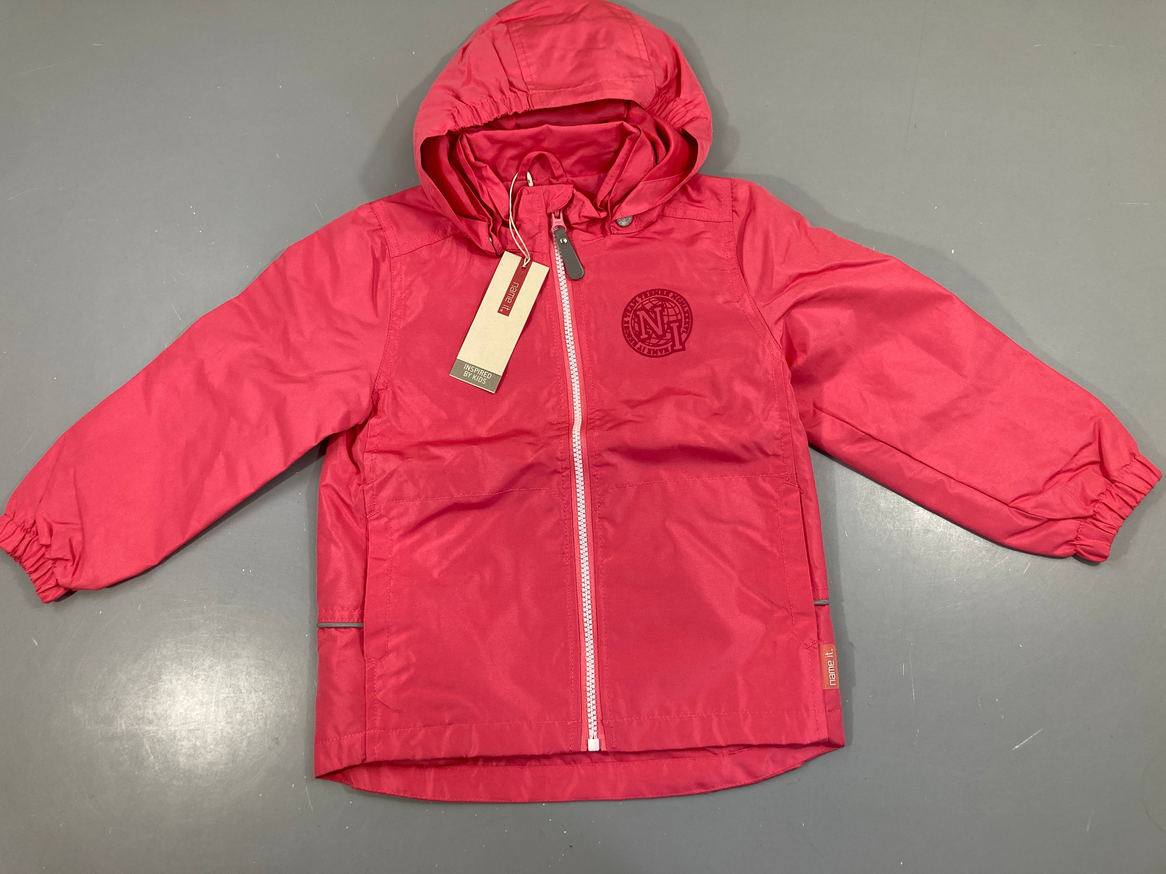 NEUF veste légère zippée ros à capuche NI