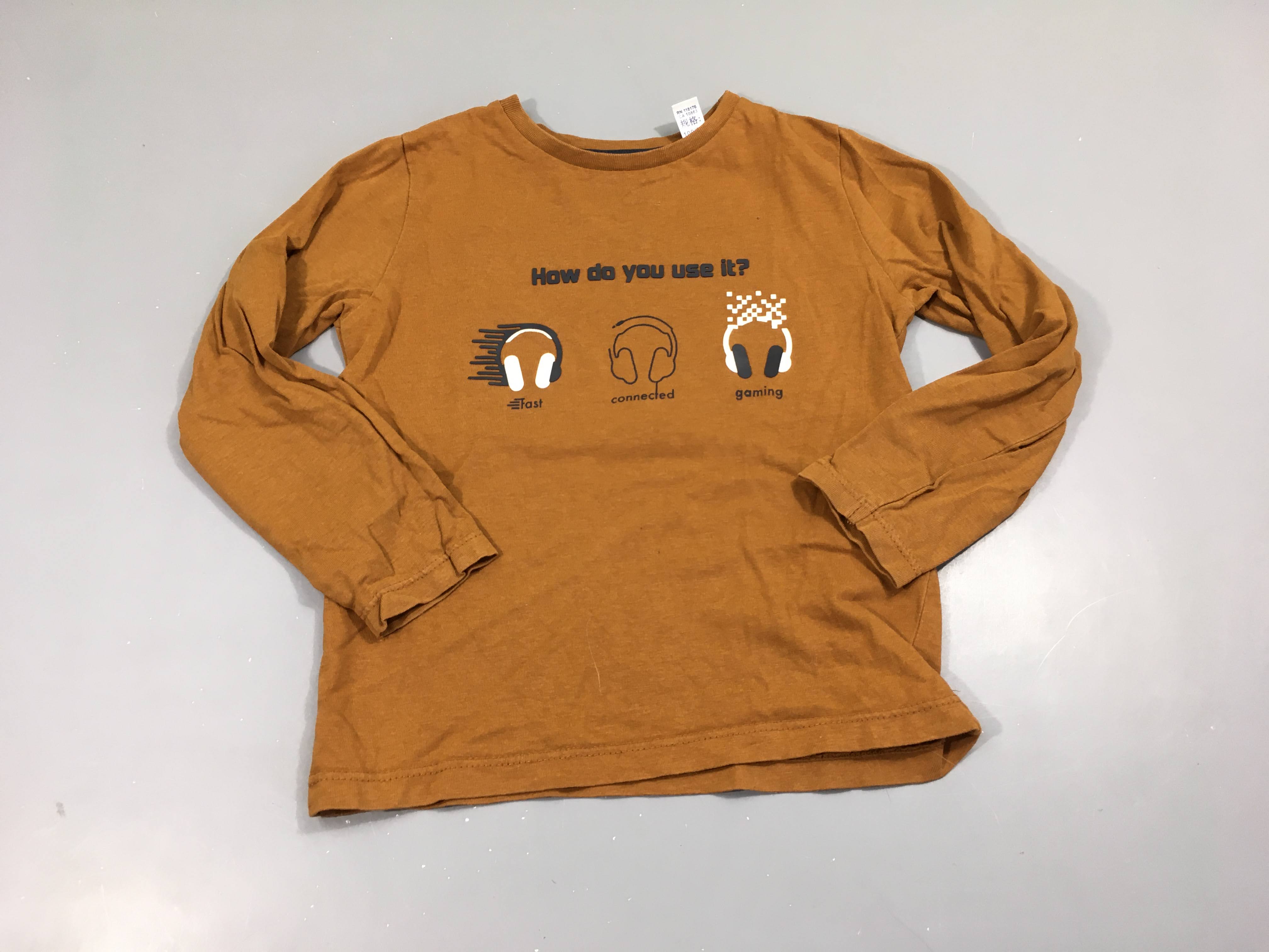T-shirt m.l ocre  casques