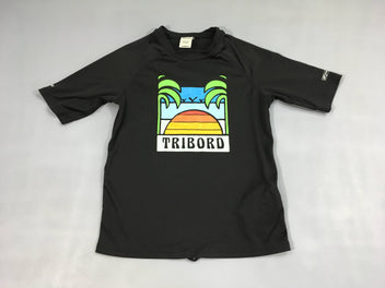 T-shirt m.c anti-UV noir Soleil Tribord