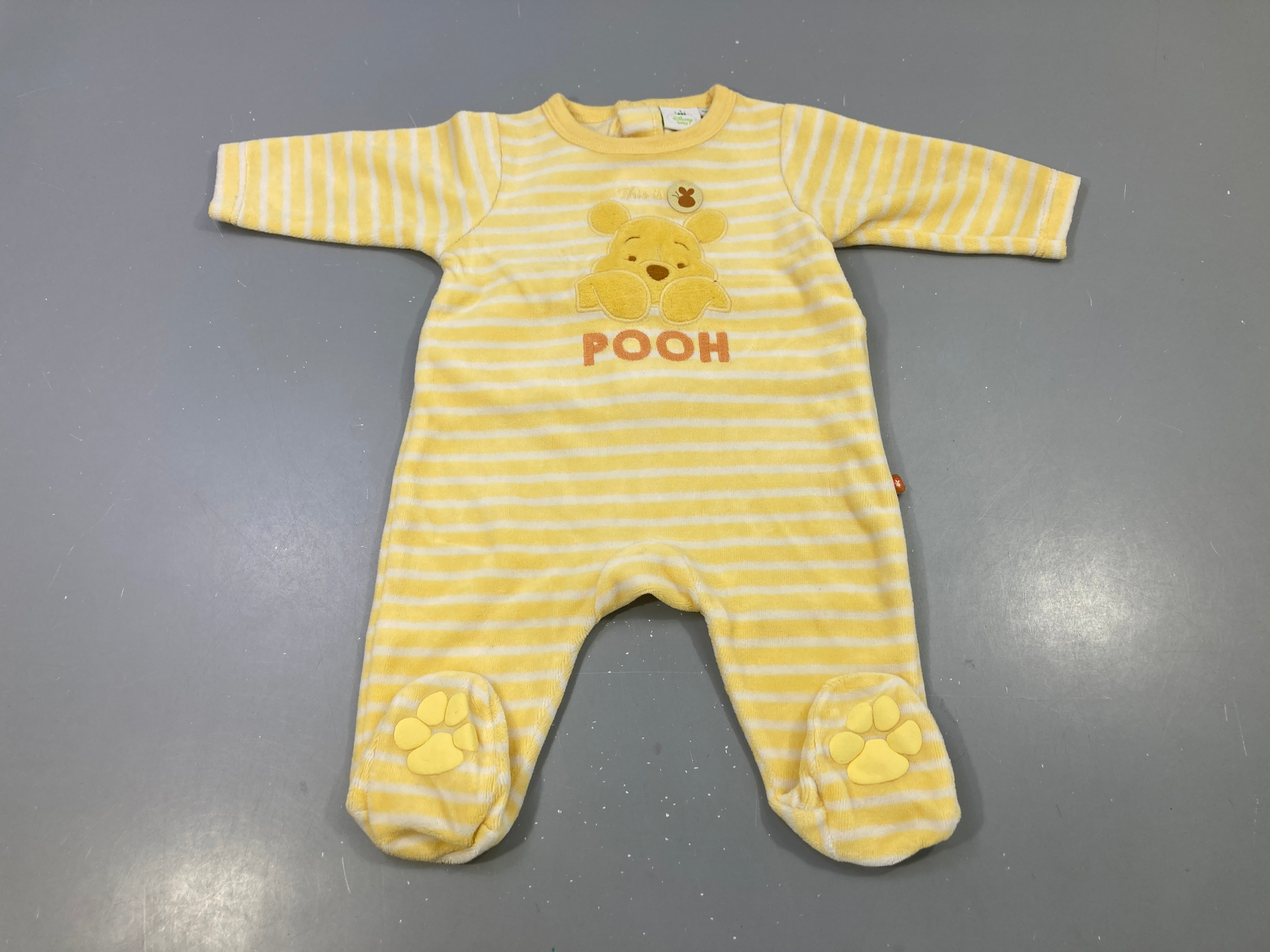 Pyjama rayé jaune/blanc, Winnie l'ourson 'Pooh'